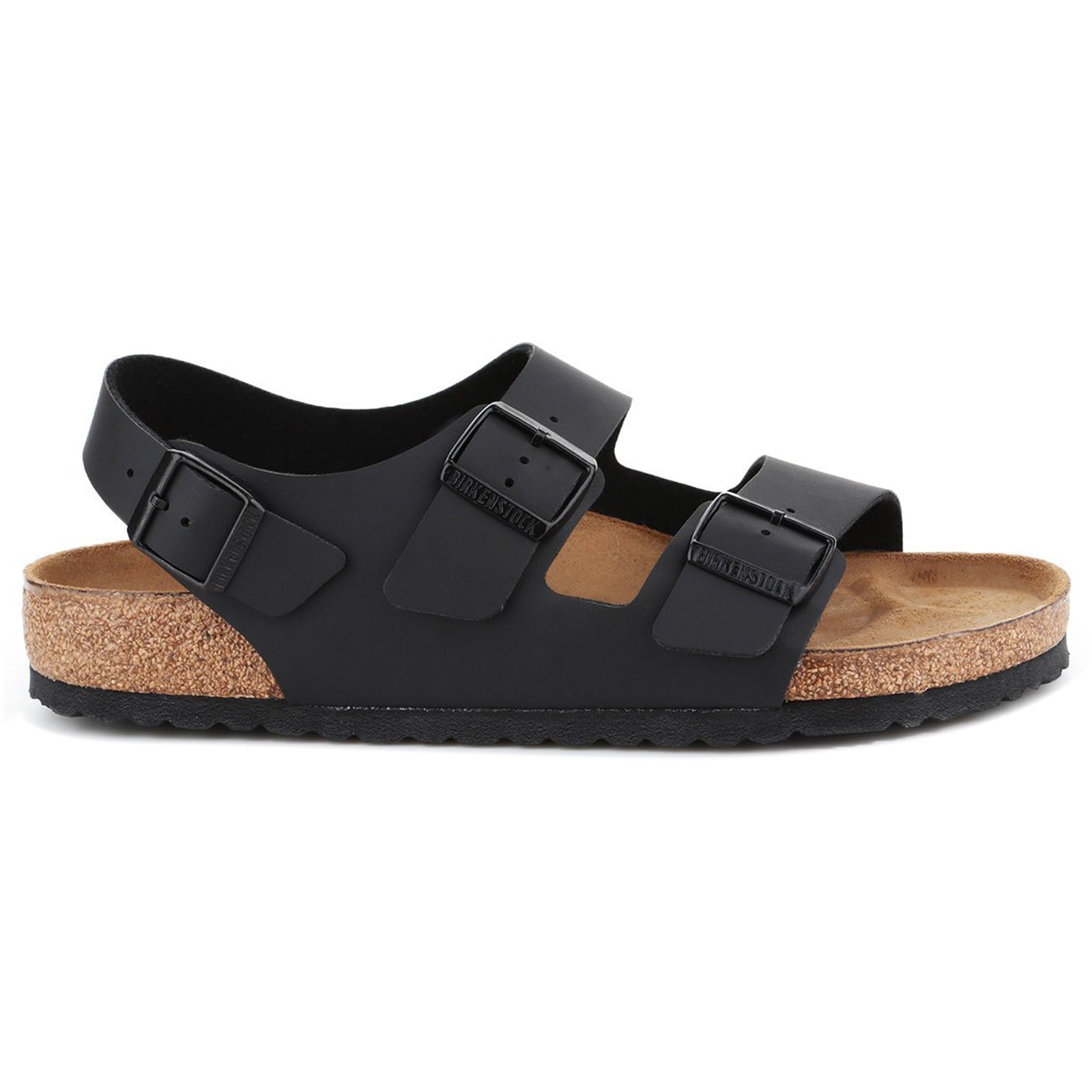 Birkenstock Milano BS 0034791 Birko-Flor Unisex Sandals - Black - 41#color_black