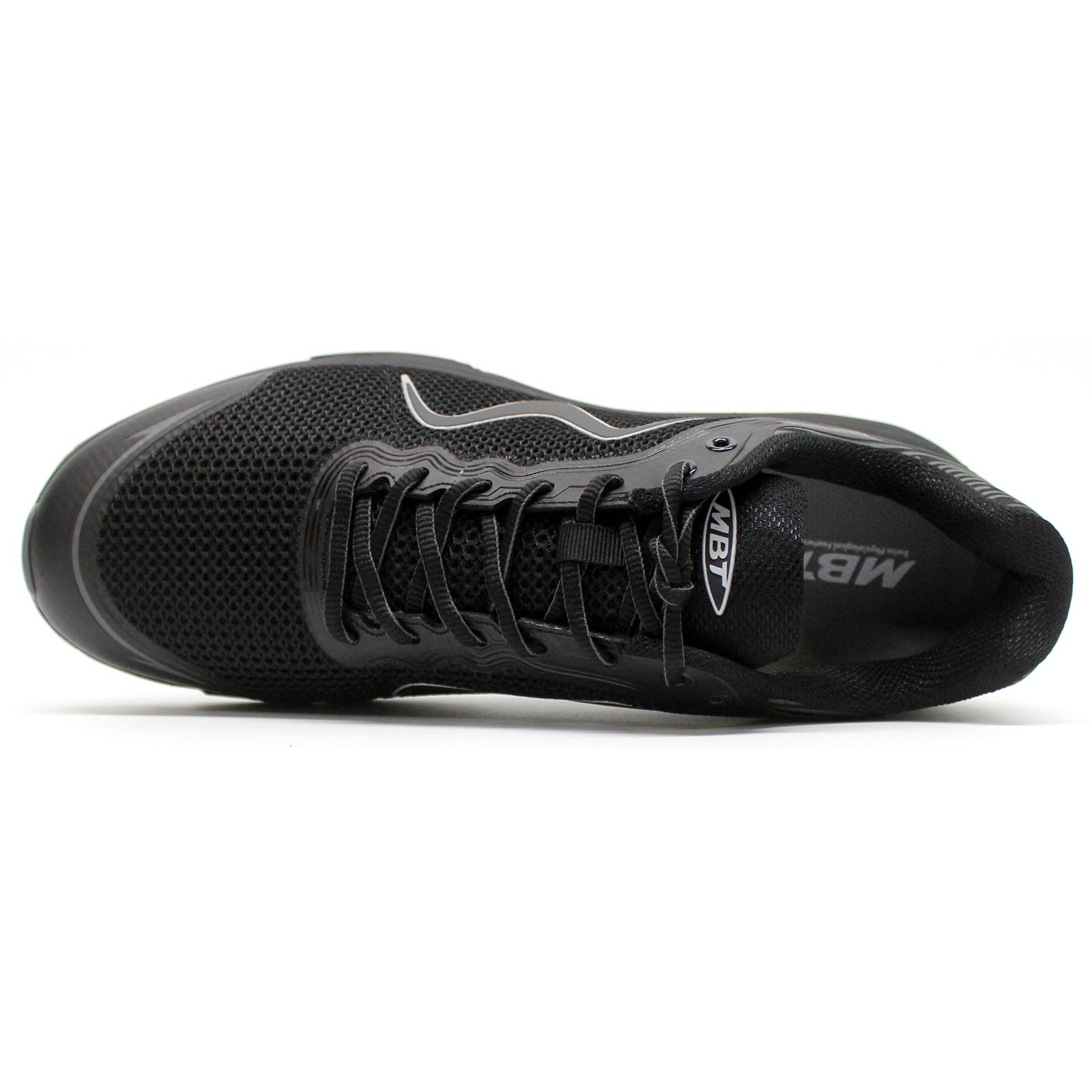 MBT Colorado X Synthetic Leather Mens Trainers#color_black black