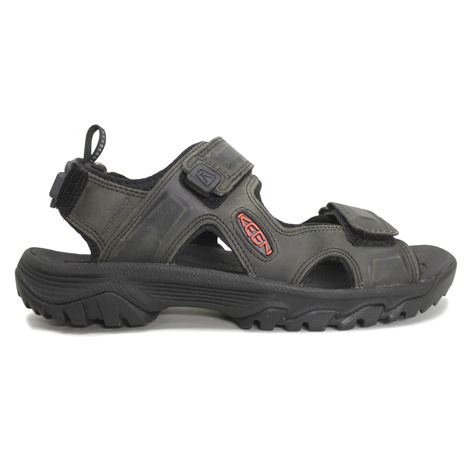 Keen Targhee III Waterproof Leather Men's Hiking Sandals#color_grey black