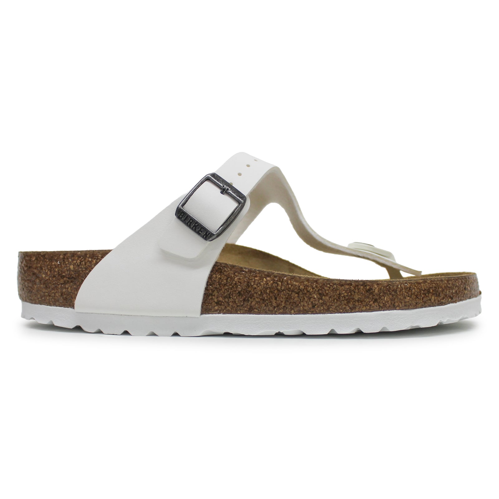 Birkenstock Gizeh BS 0745531 Birko-Flor Unisex Sandals - White - 41#color_white