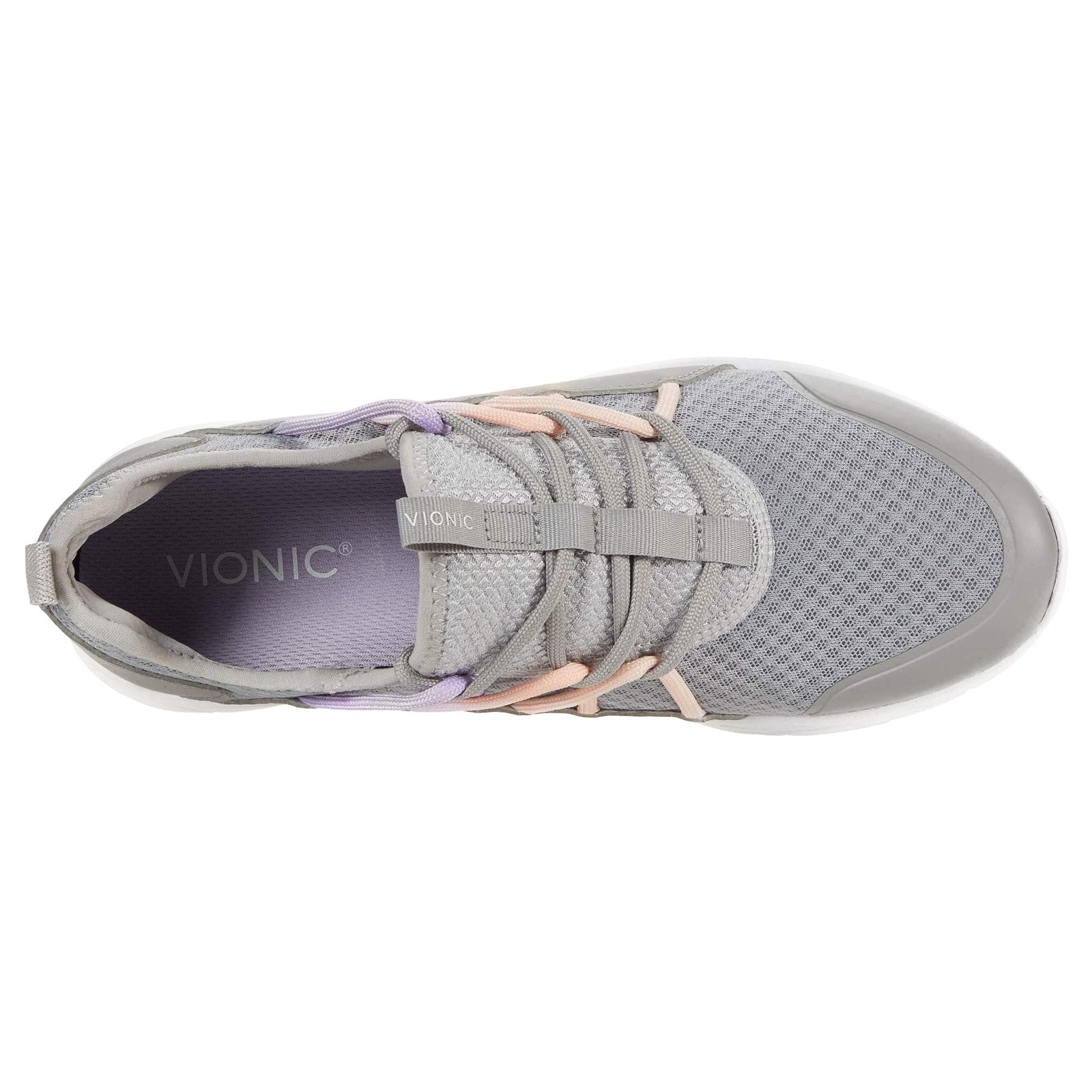 Vionic Brisk Zeliya ZELIYA-GRY Synthetic Textile Womens Trainers - Grey - W - 42#color_grey