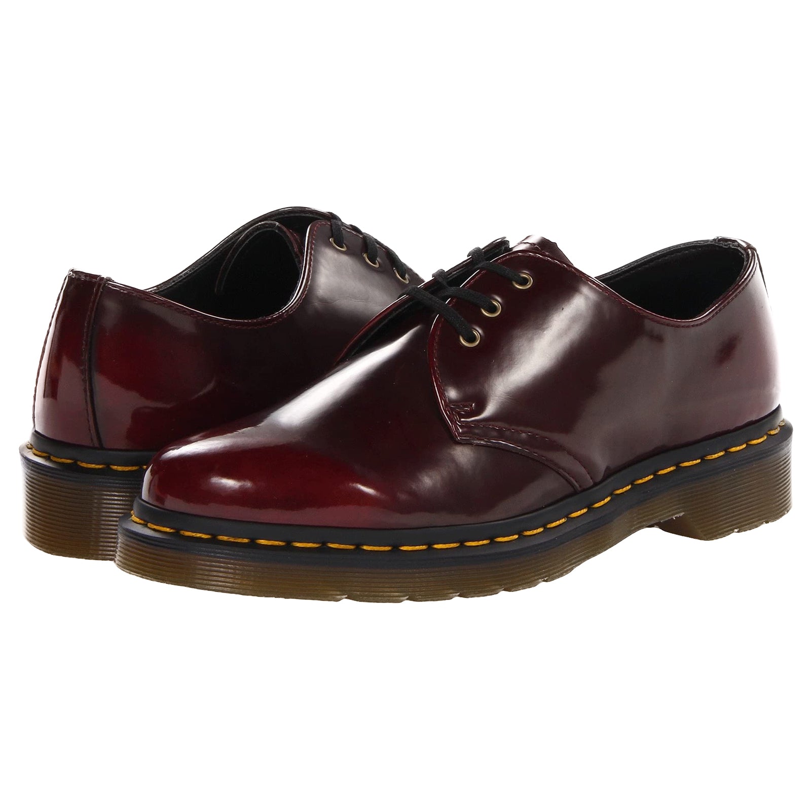 Dr. Martens Vegan 1461 14046601 Synthetic Unisex Shoes - Cherry Red - 6#color_cherry red