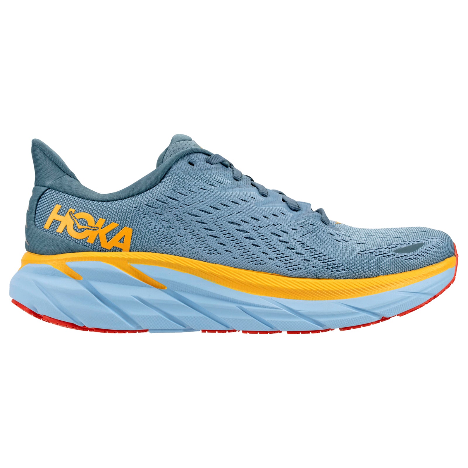 Hoka Clifton 8 1119393-GBMS Textile Mens Trainers - Goblin Blue Mountain Spring - 7.5#color_goblin blue mountain spring