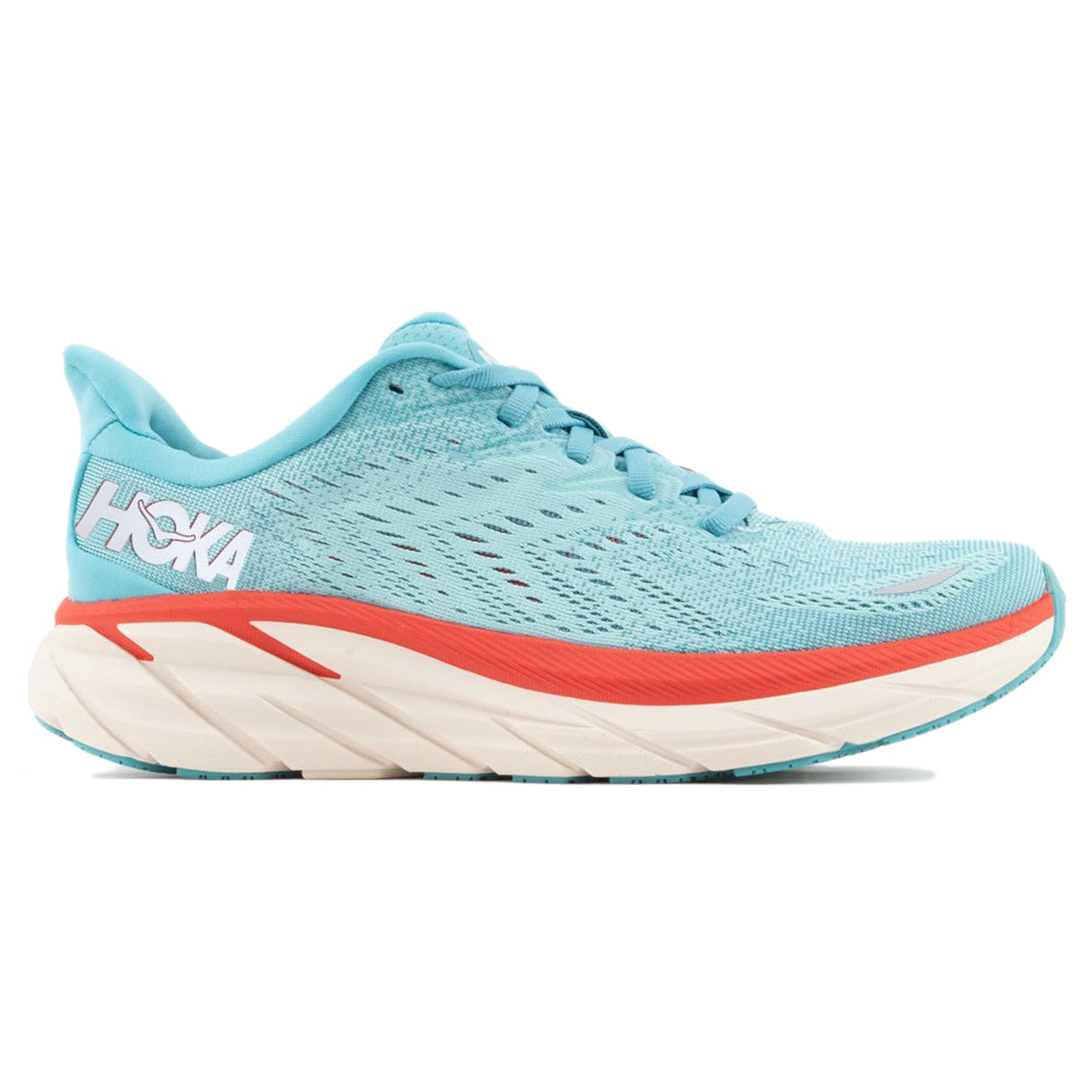 Hoka Clifton 8 1119394-AEBL Textile Womens Trainers - Aquarelle Eggshell Blue - 5.5#color_aquarelle eggshell blue