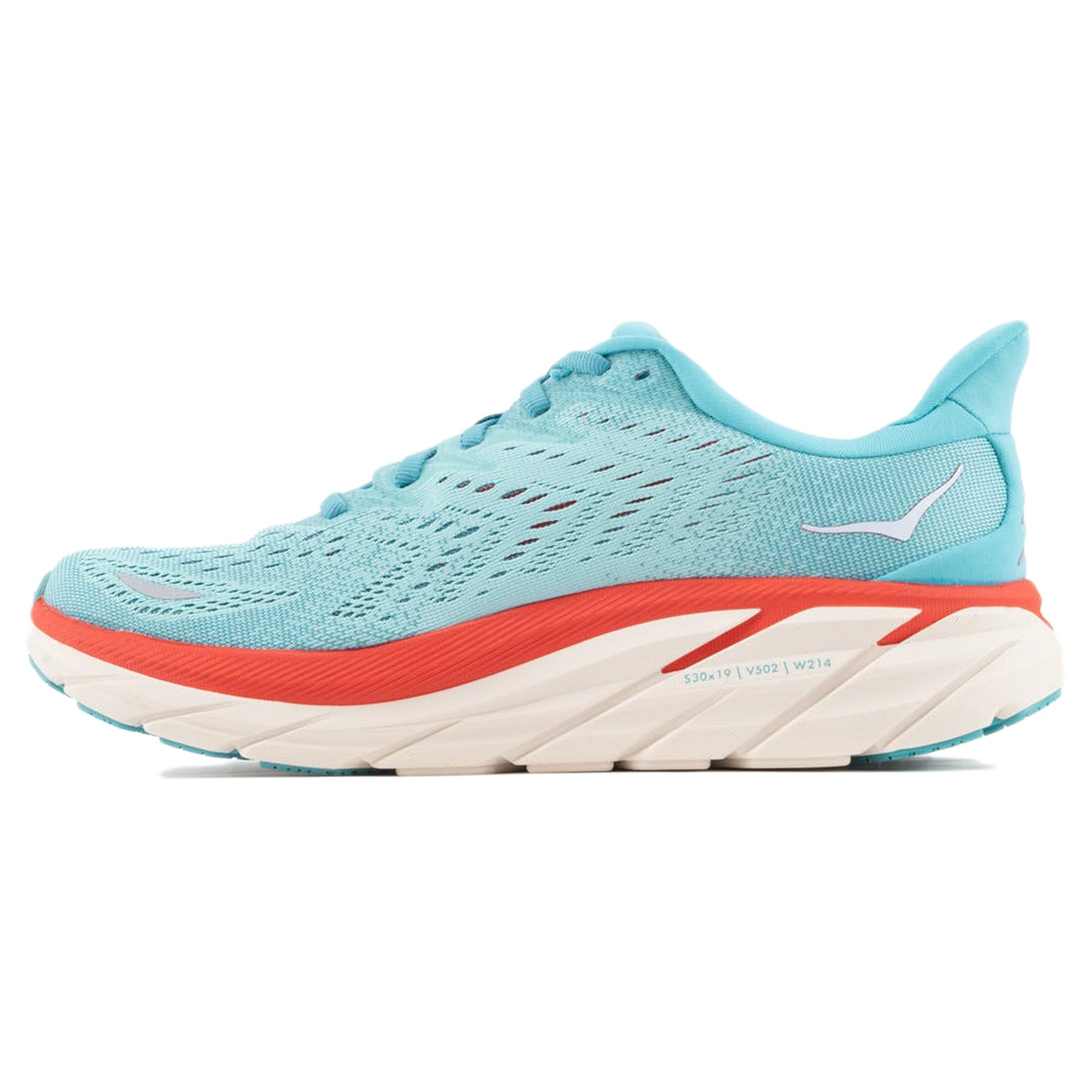 Hoka Clifton 8 1119394-AEBL Textile Womens Trainers - Aquarelle Eggshell Blue - 5.5#color_aquarelle eggshell blue