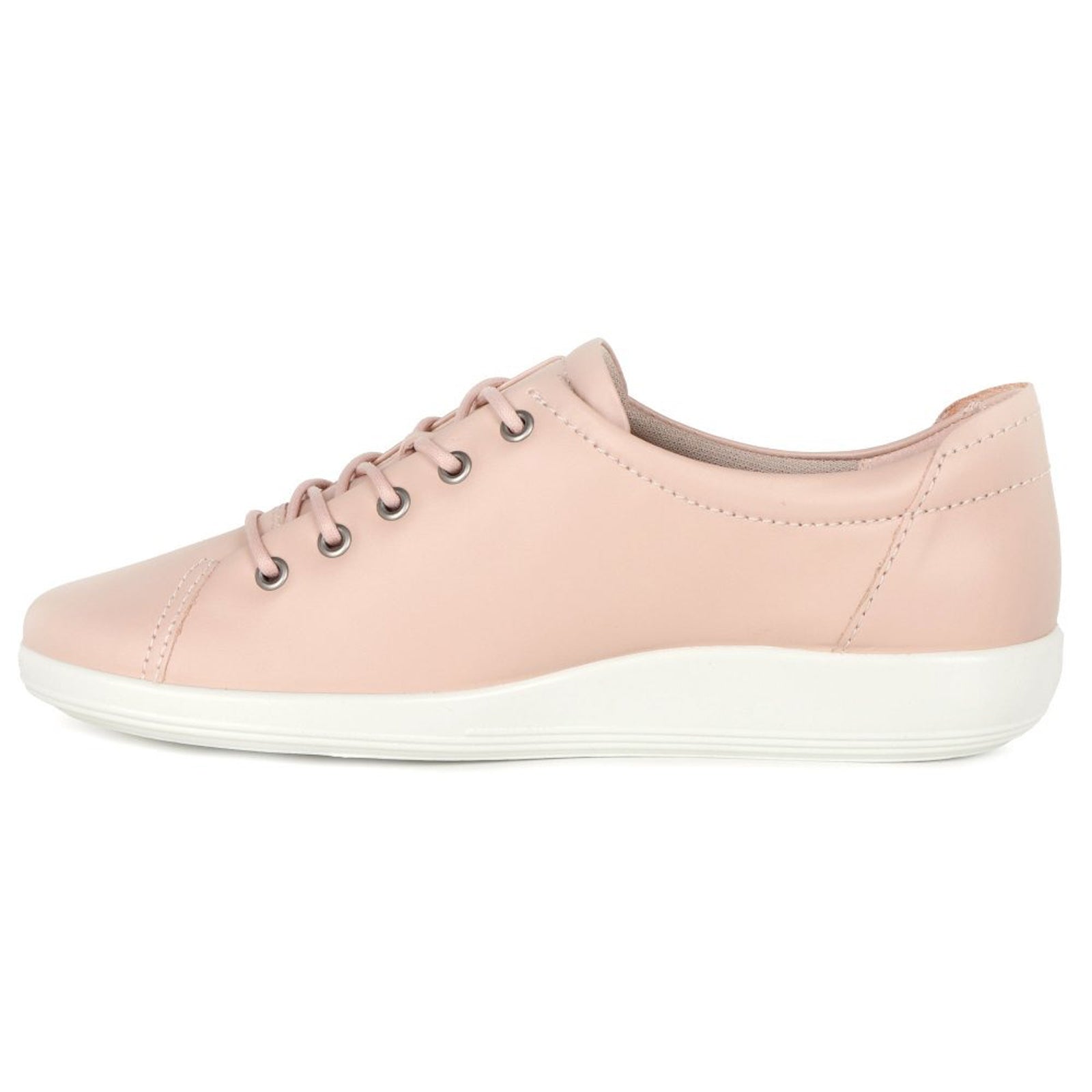 Ecco Soft 2.0 206503 Leather Womens Trainers#color_rose dust