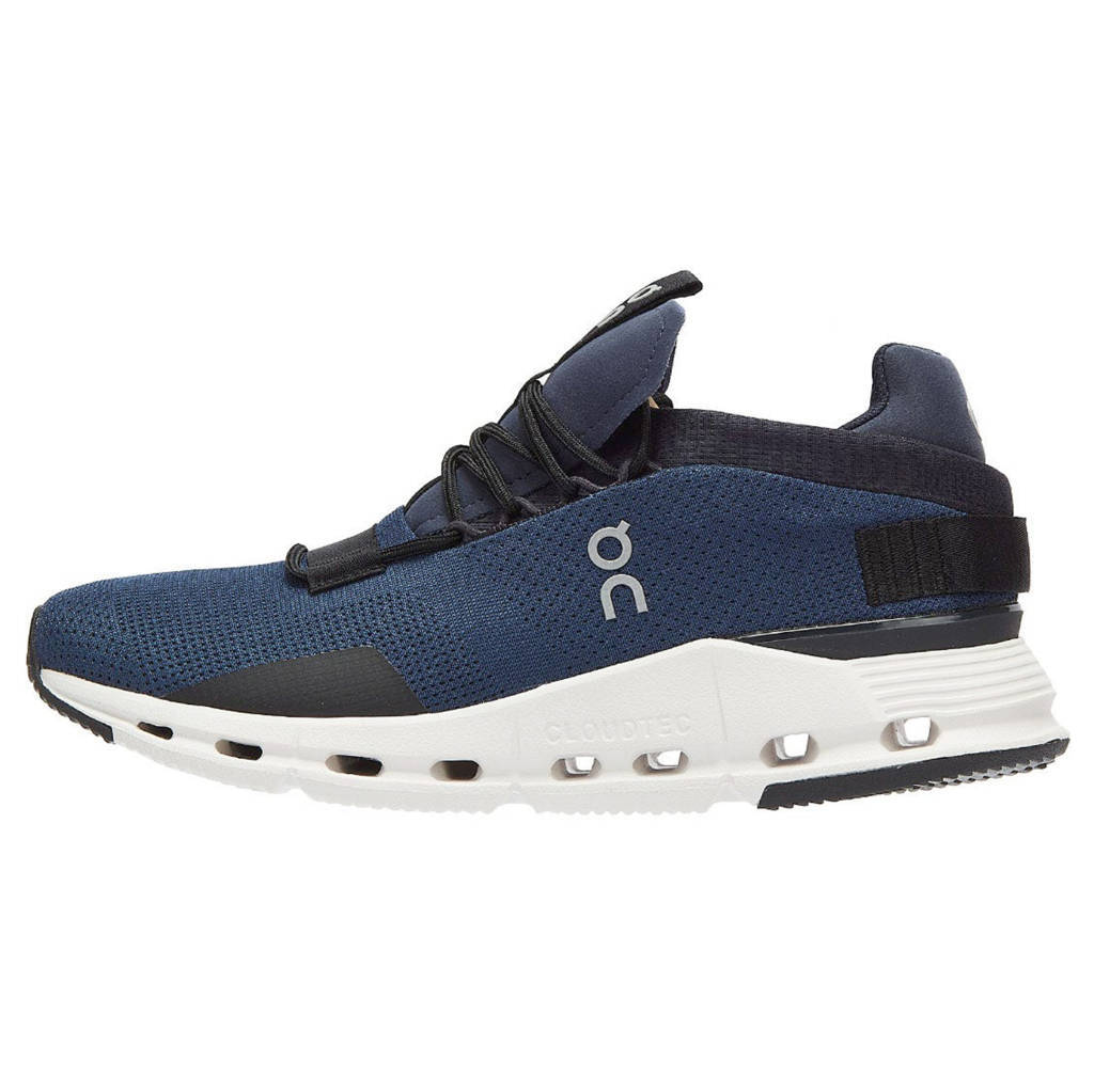 On Cloudnova Textile Women's Running Shoes#color_navy white