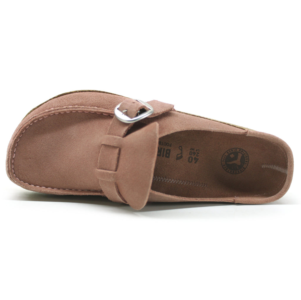 Birkenstock Buckley Suede Leather Unisex Sandals#color_pink clay