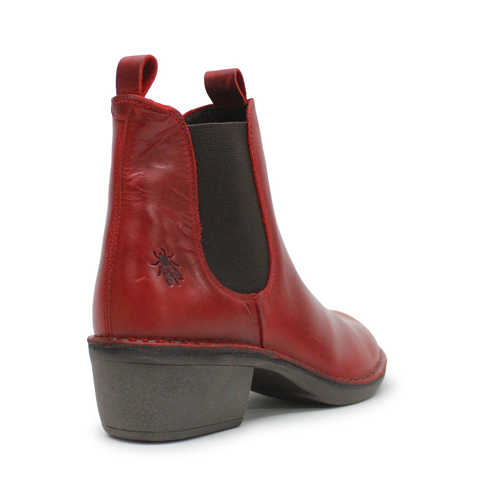 Fly London MEME030FLY Rug Leather Womens Boots#color_Red Red