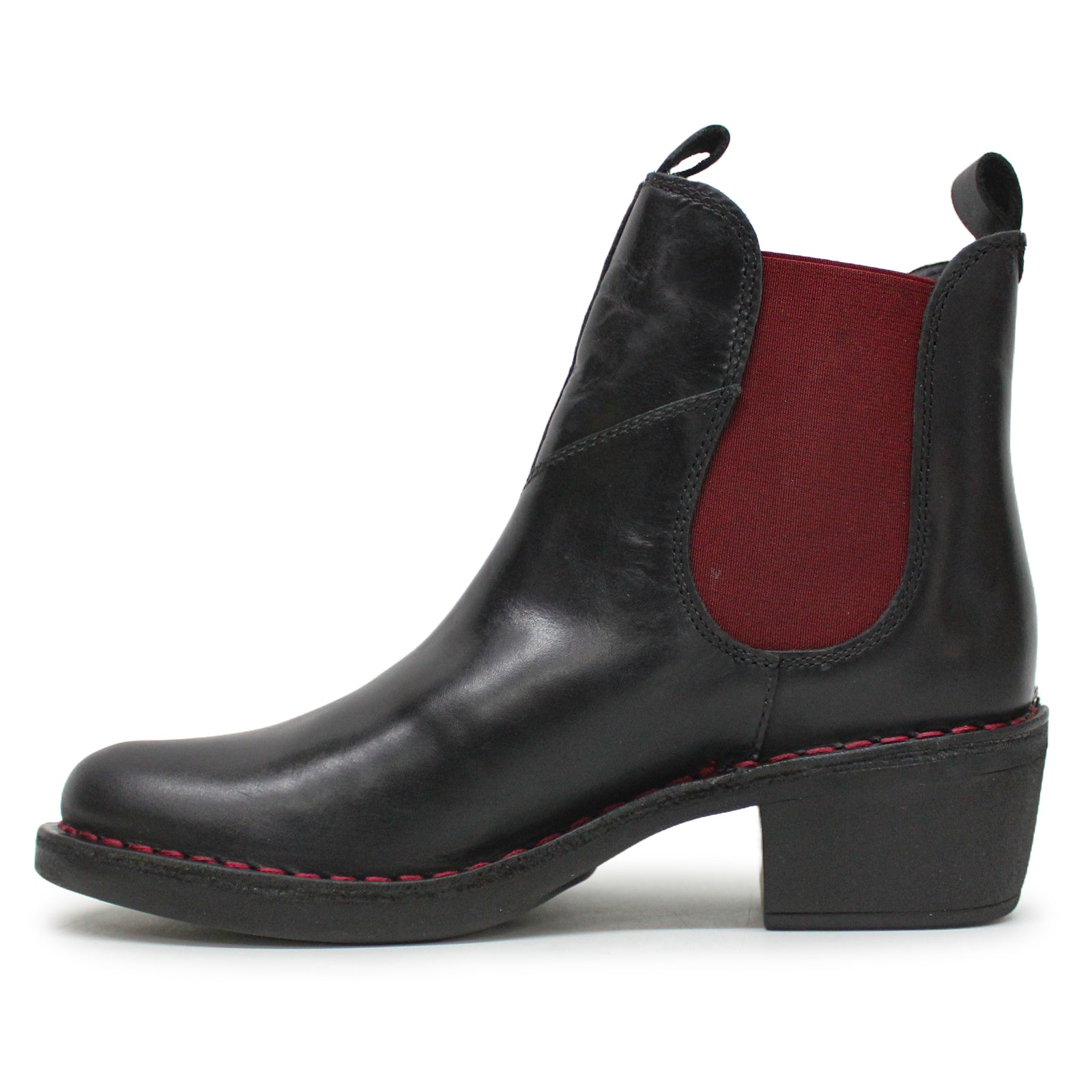 Fly London MEME030FLY Rug Leather Womens Boots#color_Black Brick