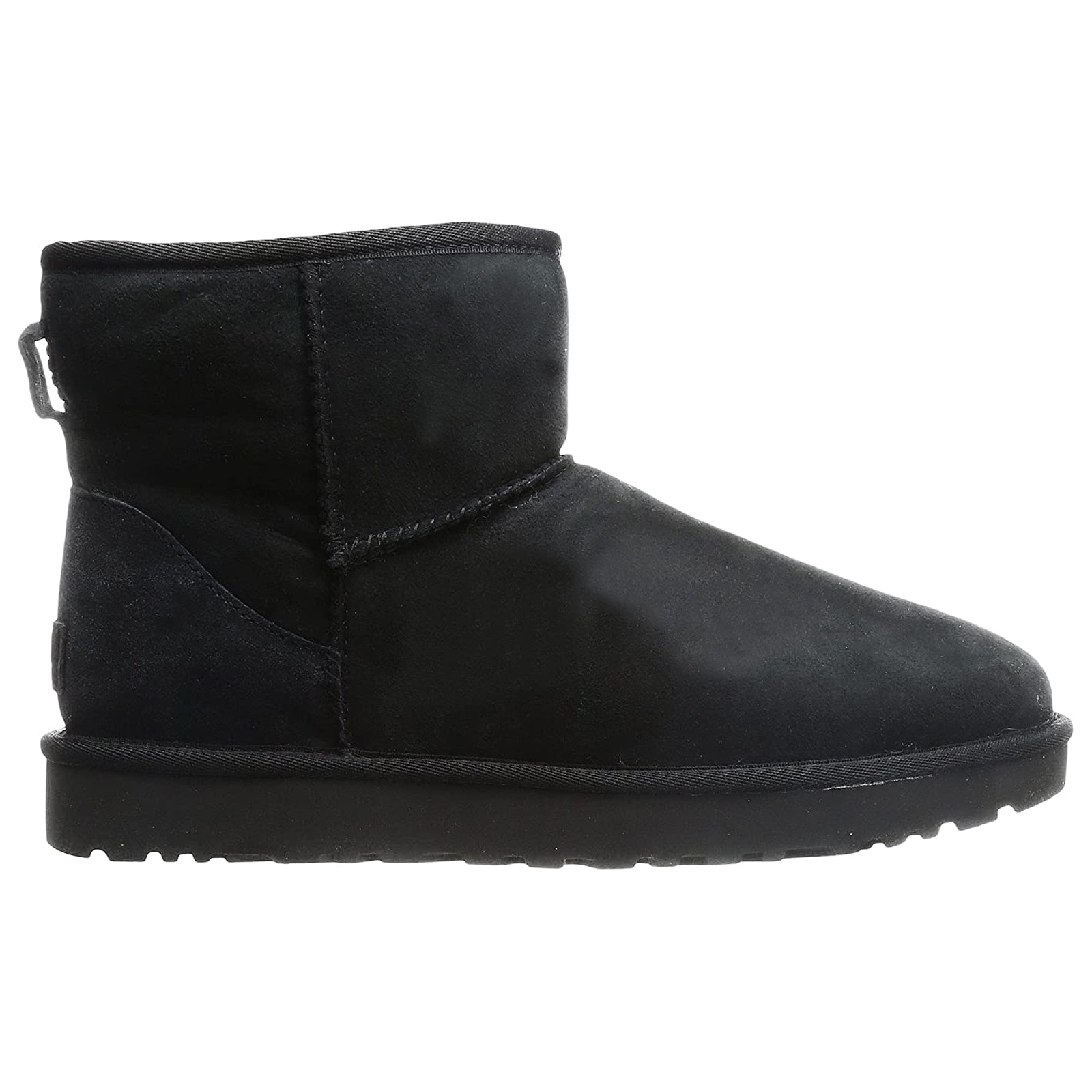 Ugg Classic Mini II 1016222-BLK Suede Womens Boots - Black - 39#color_black