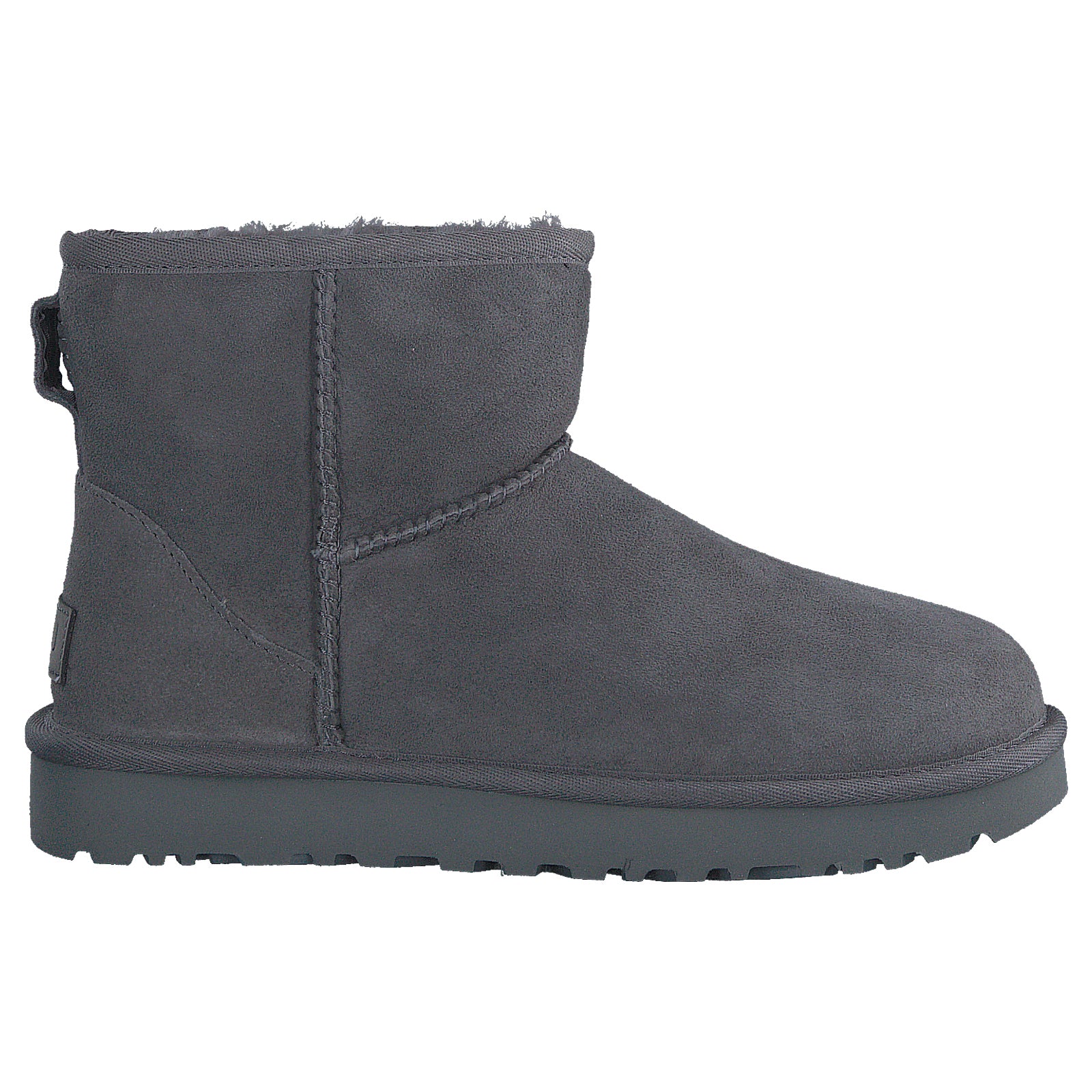 Ugg Classic Mini II 1016222-GREY Suede Womens Boots - Grey - 39#color_grey