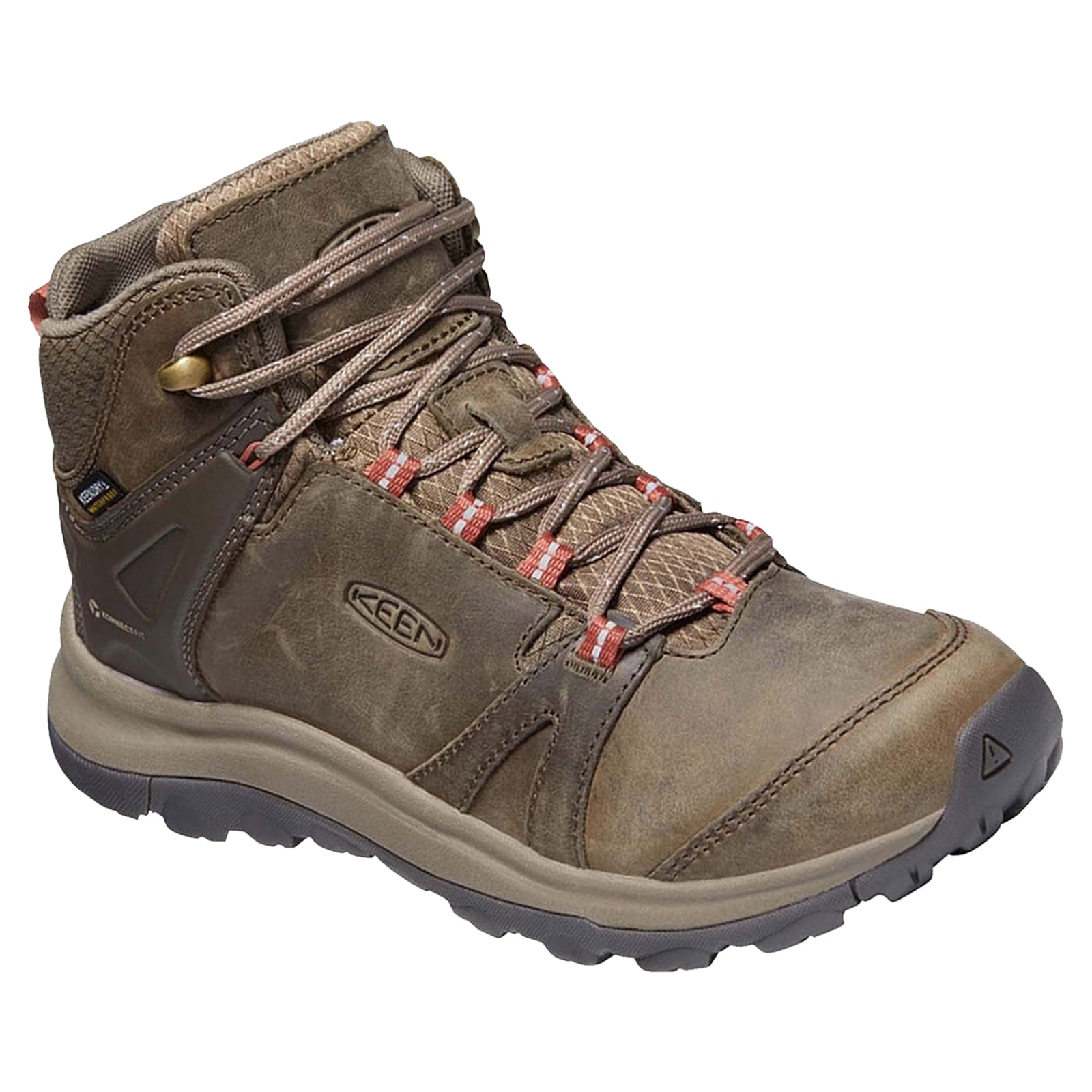 Keen Terradora II Mid 1023728 Leather Womens Boots - Brindle Redwood - 38#color_brindle redwood