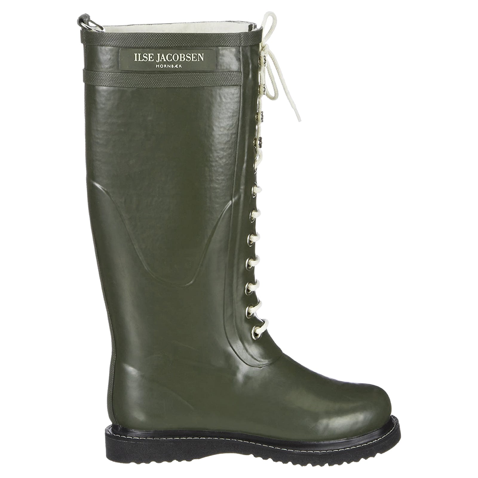 Ilse Jacobsen Rub1 Rub1-41 Rubber Womens Boots - Army - 40#color_army