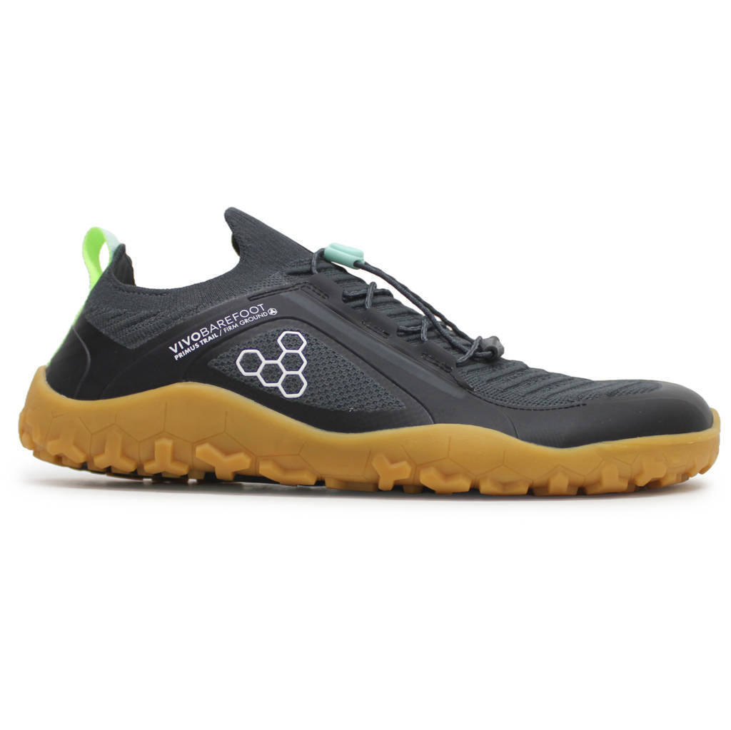 Vivobarefoot Primus Trail Knit FG Textile Synthetic Mens Sneakers#color_graphite gum