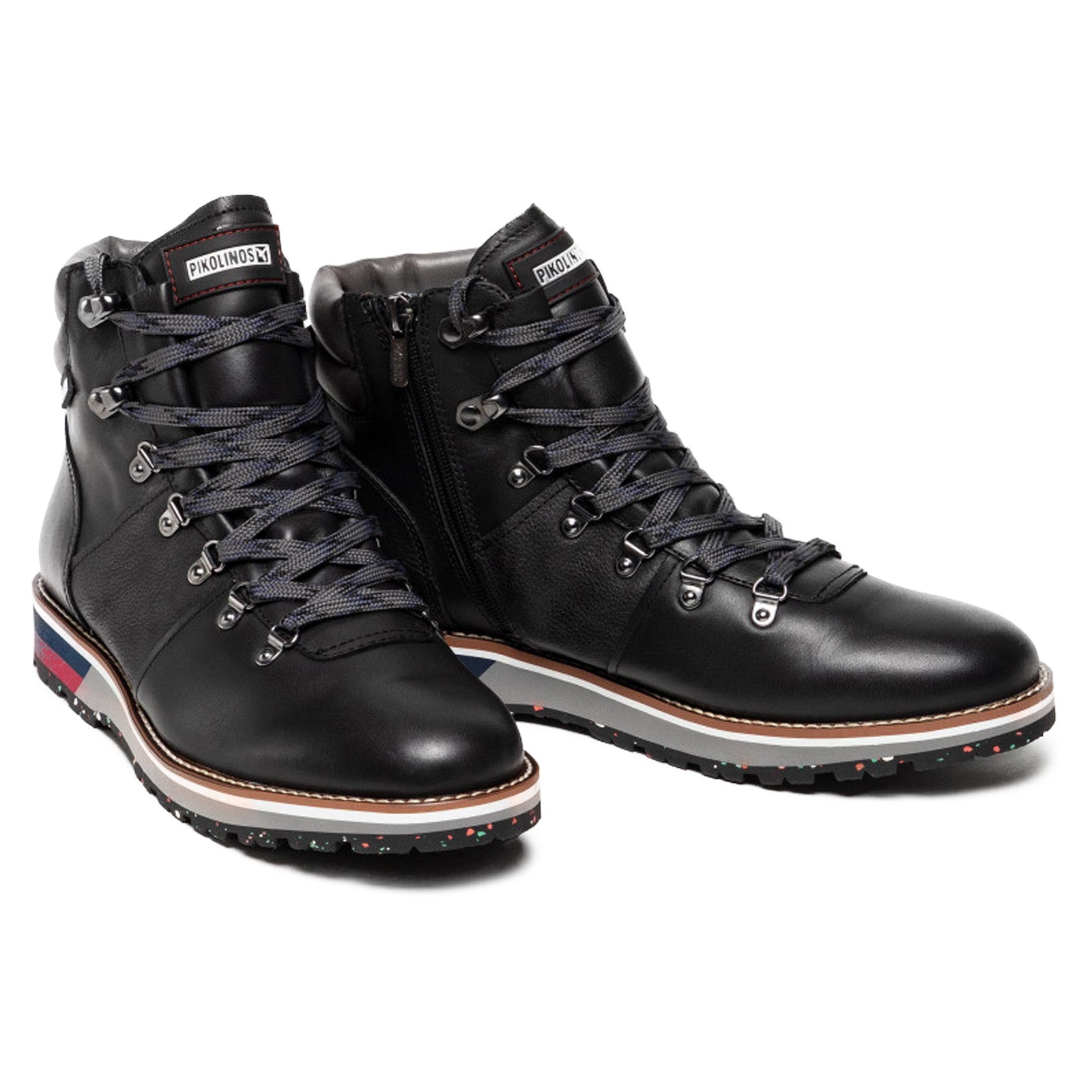 Pikolinos Pirineos M6S-8114C1 Leather Mens Boots - Black - 41 EU#color_black