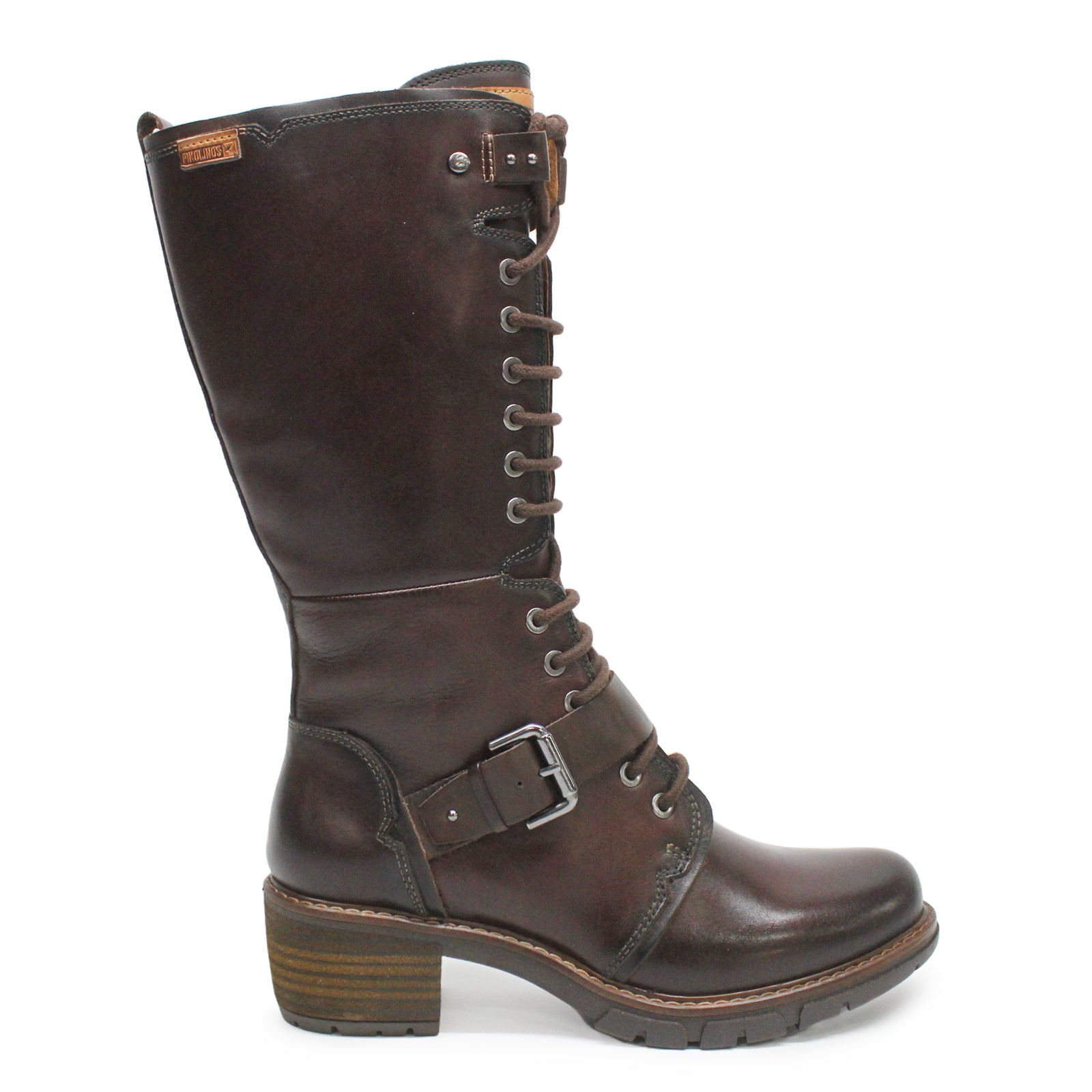 Pikolinos San Sebastia Calfskin Leather Women s Zip Up Calf Length Boots