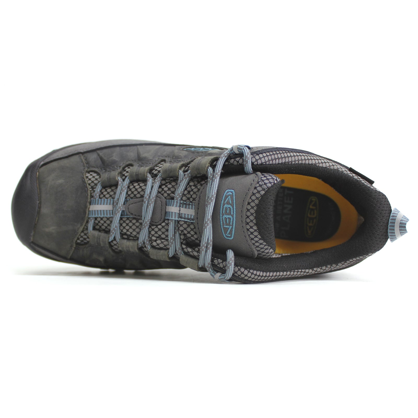 Keen Targhee III Waterproof Leather Women's Hiking Sneakers#color_magnet smoke blue