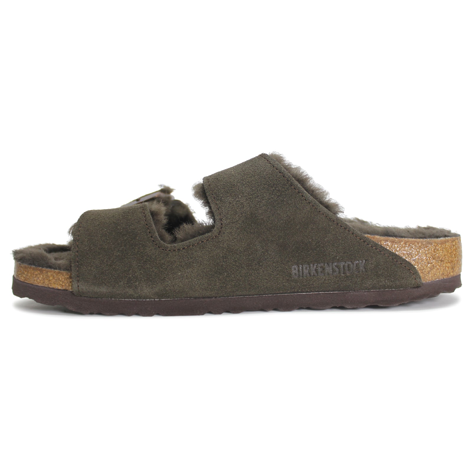 Birkenstock Arizona Shearling 1020528 Suede Unisex Sandals - Mocca - N - 36#color_mocca