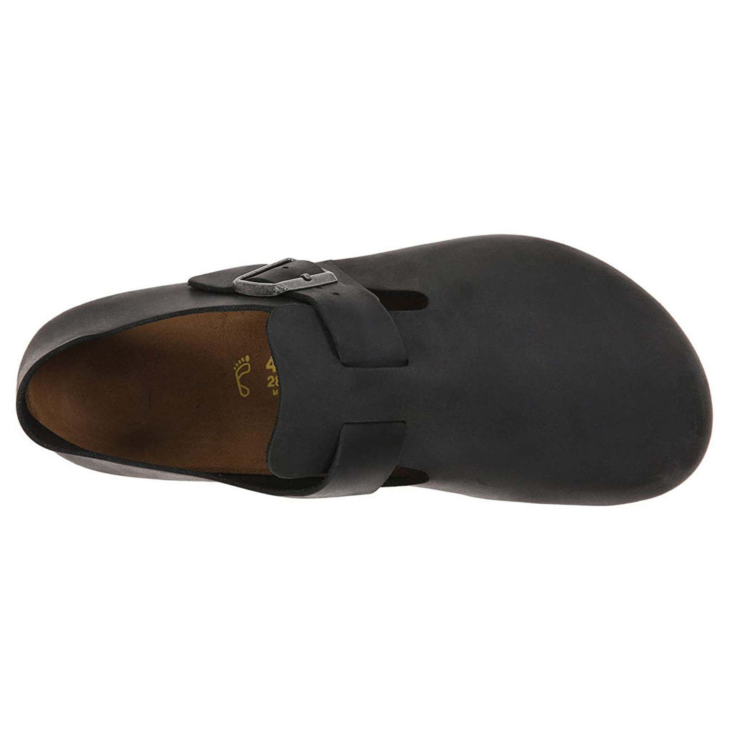 Birkenstock London Leather Unisex Shoes#color_black