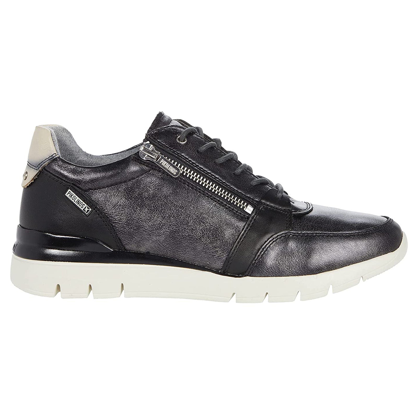 Pikolinos Cantabria W4R W4R-6718CL Leather Womens Trainers - Niquel - 39#color_niquel