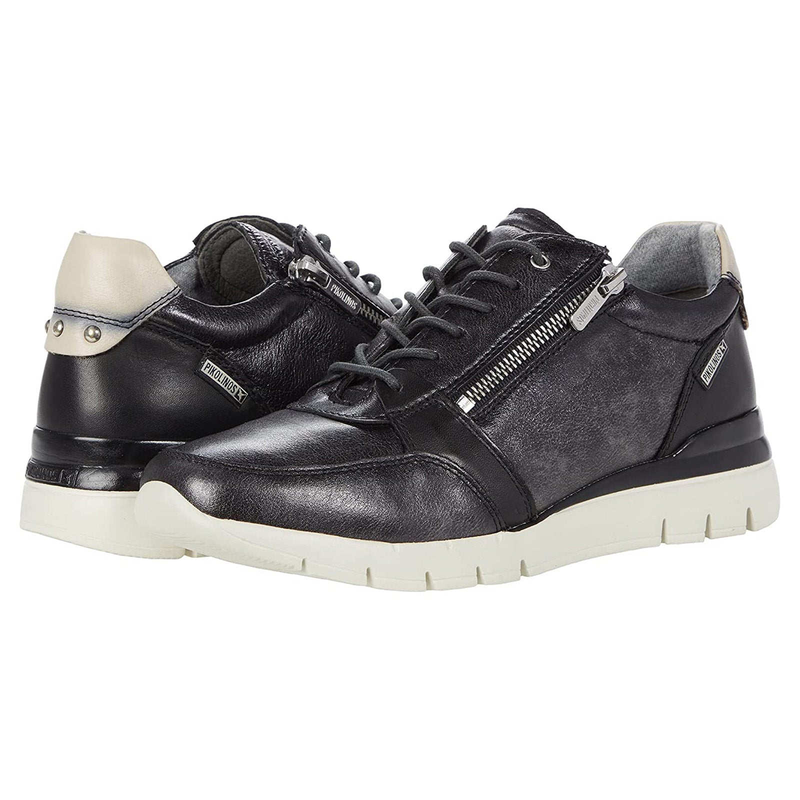 Pikolinos Cantabria W4R W4R-6718CL Leather Womens Trainers - Niquel - 39#color_niquel