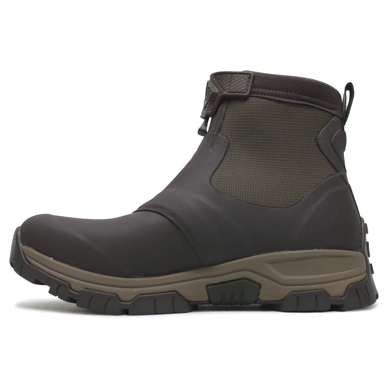 Muck Boot Apex Mid Zip AXMZ-900 Rubber Synthetic Mens Boots - Dark Brown - 42#color_dark brown