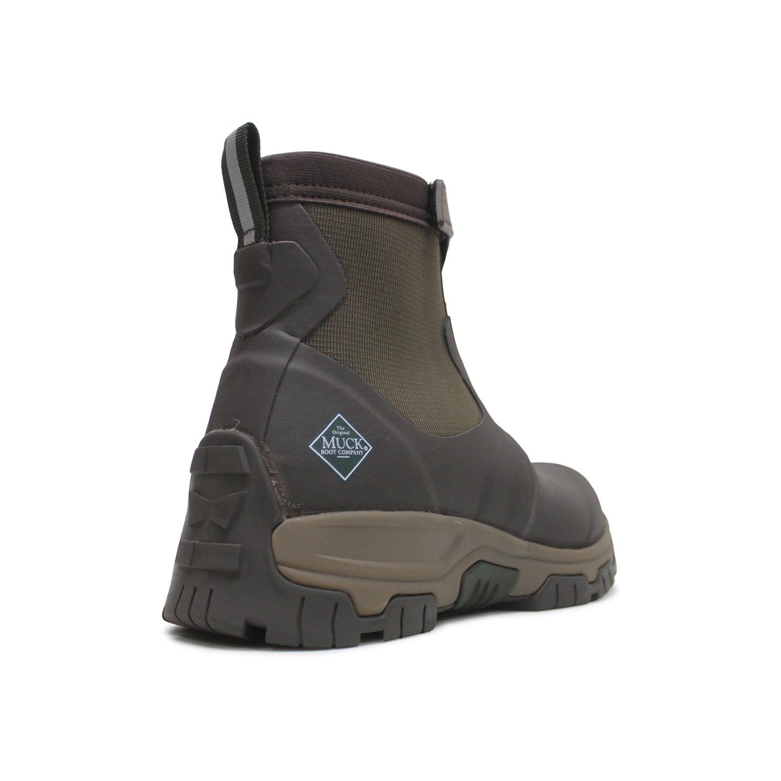 Muck Boot Apex Mid Zip AXMZ-900 Rubber Synthetic Mens Boots - Dark Brown - 42#color_dark brown