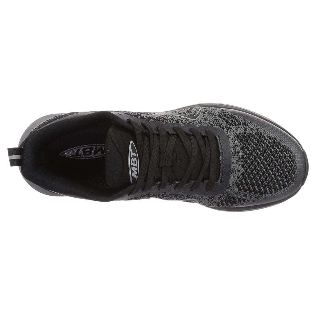 MBT Huracan 3000 Fly Knit Mesh Women's Low-Top Sneakers#color_black castlerock