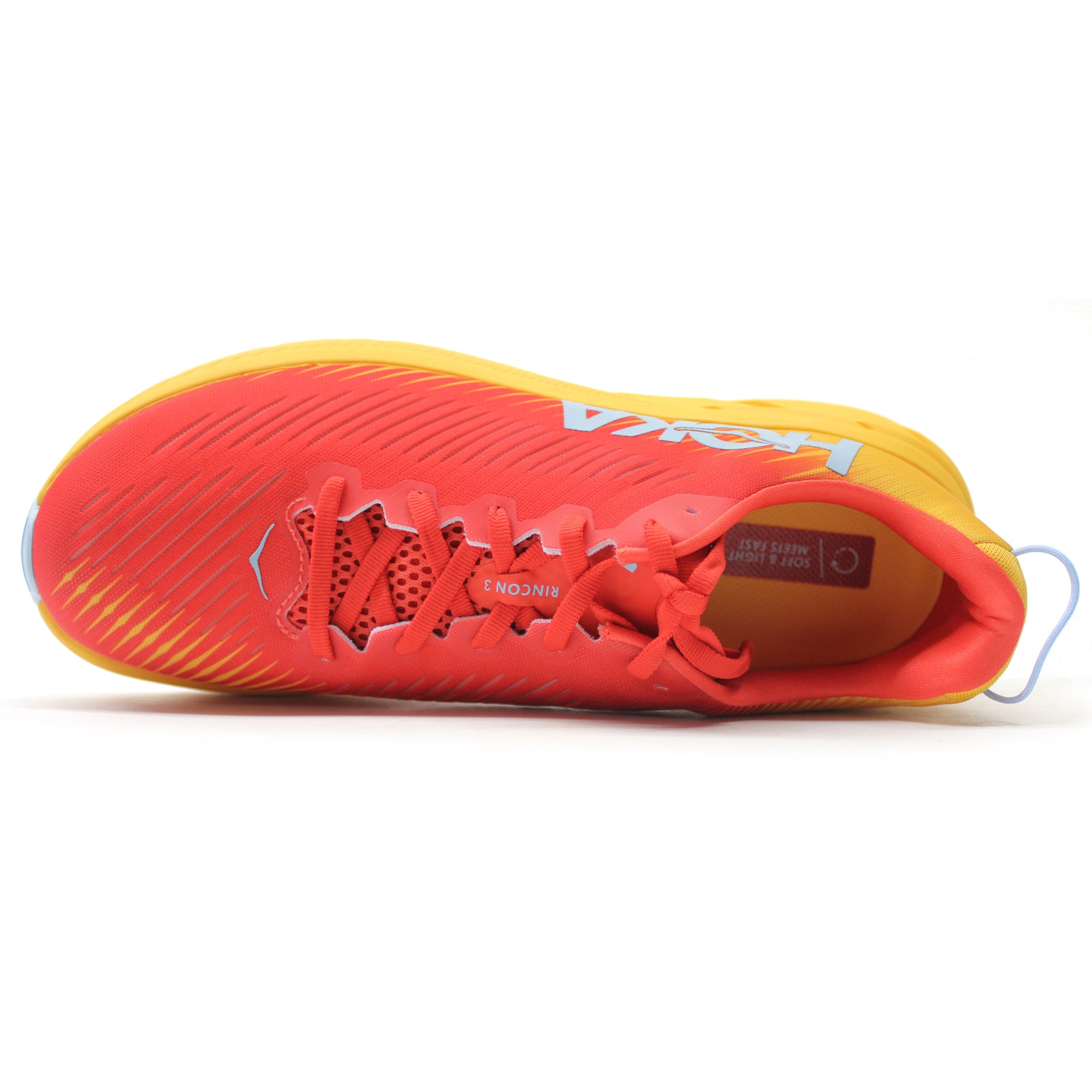 Hoka Rincon 3 Synthetic Textile Men's Running Shoes - UK 8.5 - US 9 Men - EU 42 2/3#color_fiesta amber yellow