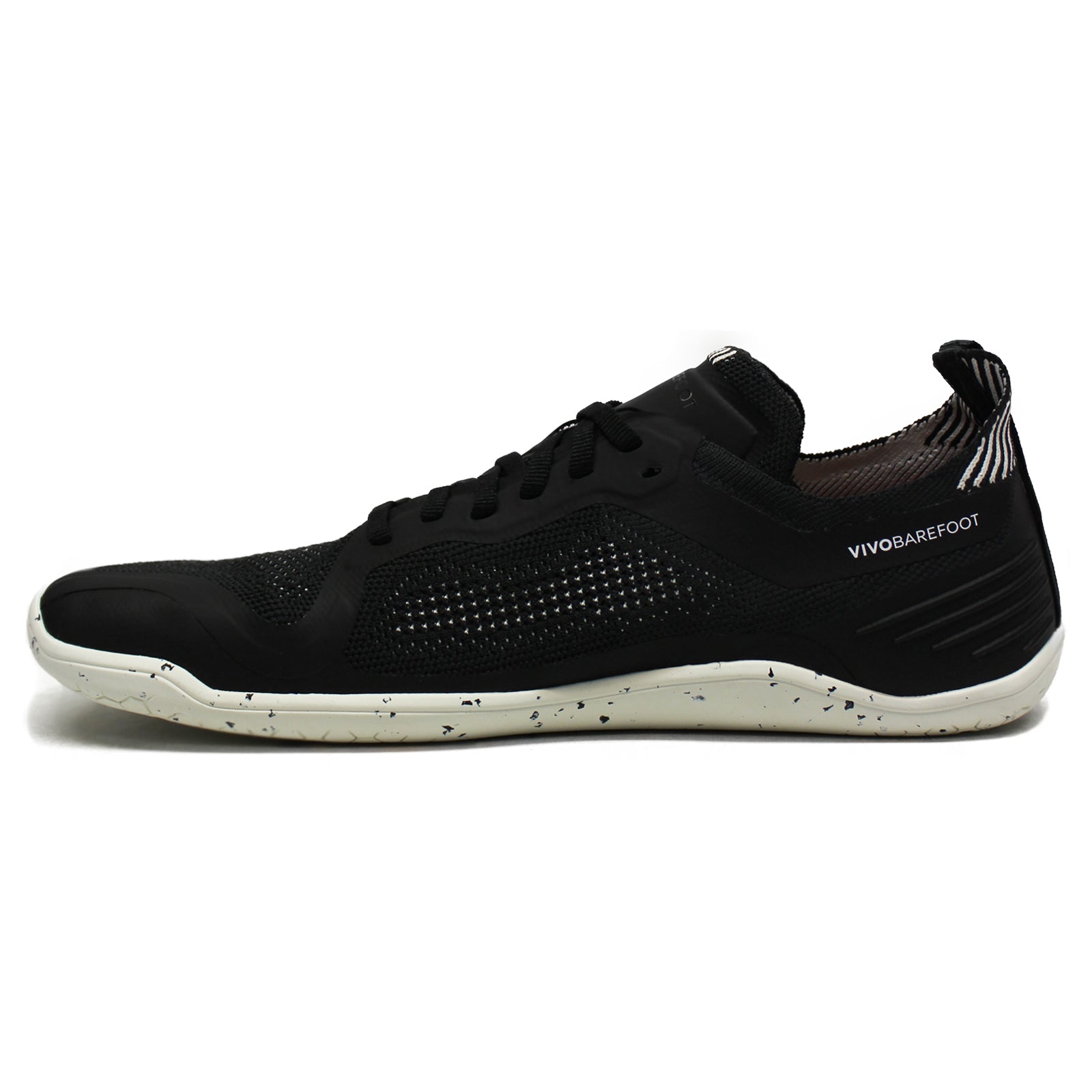 Vivobarefoot Geo Racer Knit 202054-01 Textile Womens Trainers - Obsidian - 40#color_obsidian