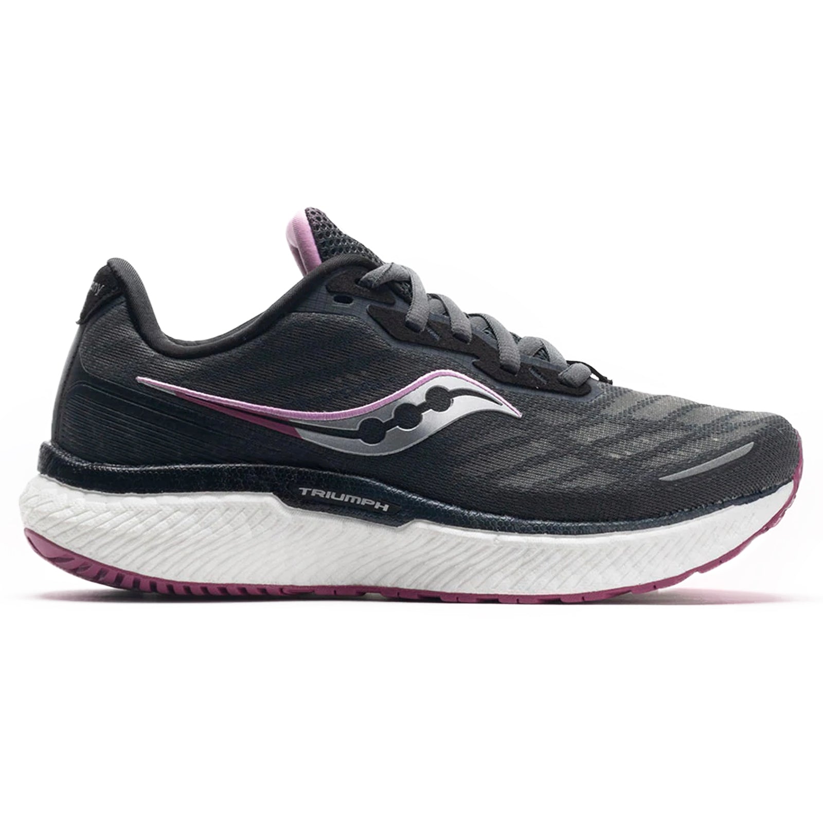 Saucony Triumph 19 S10678-15 Textile Synthetic Womens Trainers - Shadow Quartz - 38#color_shadow quartz