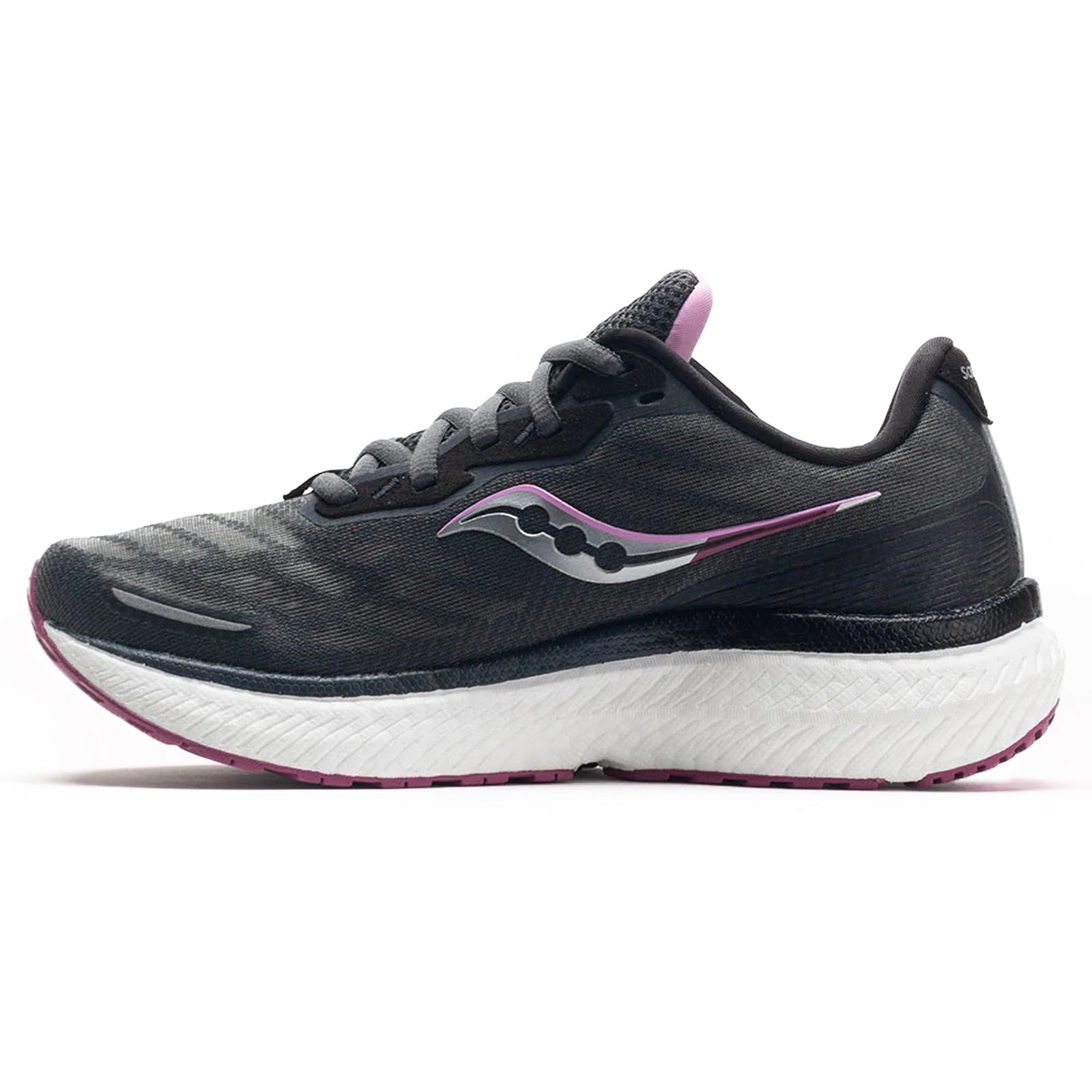 Saucony Triumph 19 S10678-15 Textile Synthetic Womens Trainers - Shadow Quartz - 38#color_shadow quartz