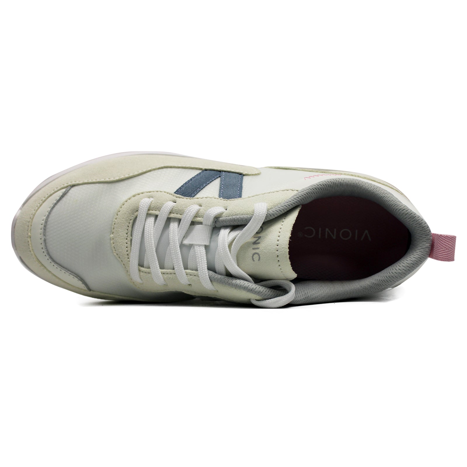 Vionic Ayse AYSE-WHT Leather Textile Womens Trainers - White - W - 40#color_white