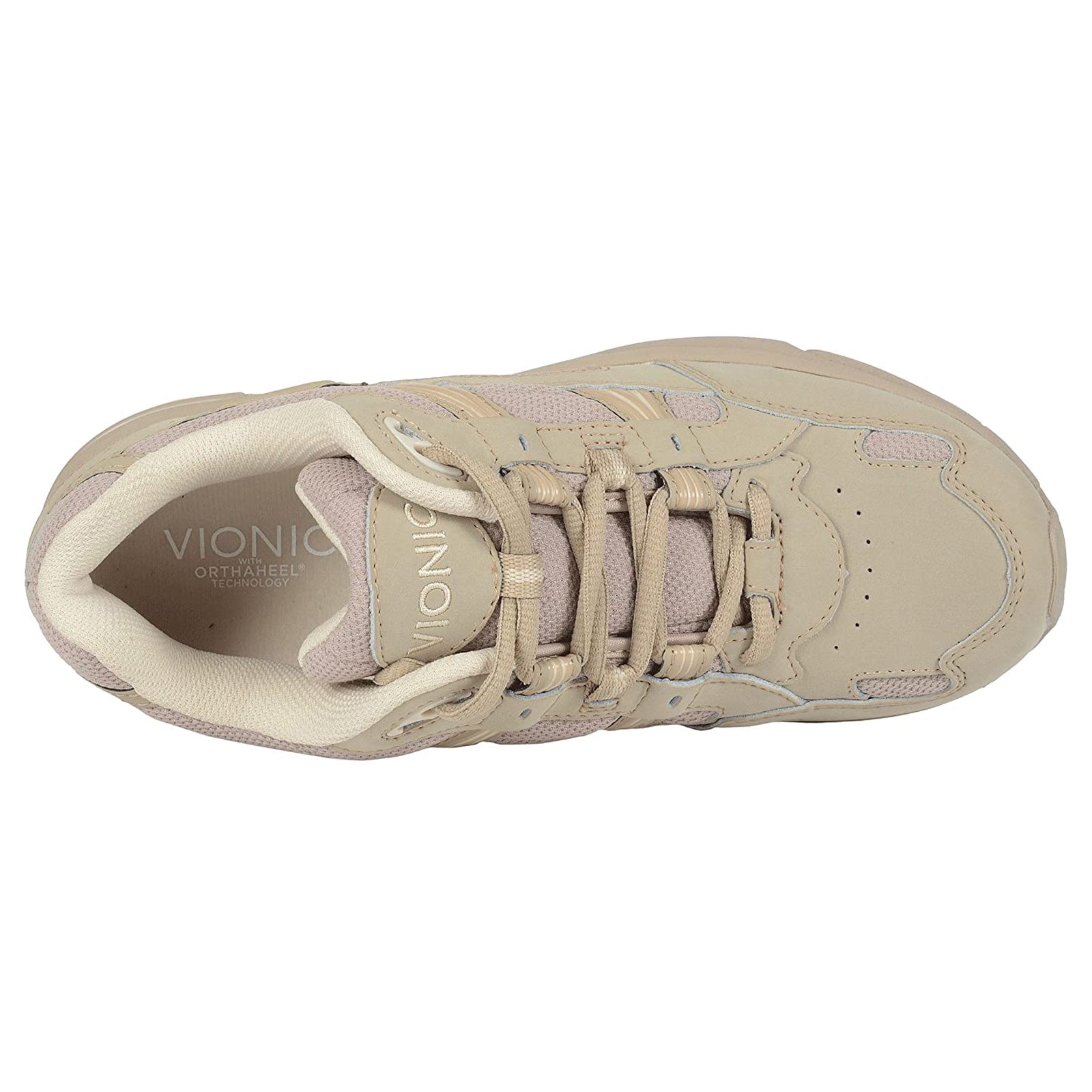 Vionic 23Walk 10000054922 Leather Textile Womens Trainers - Taupe - W - 40#color_taupe