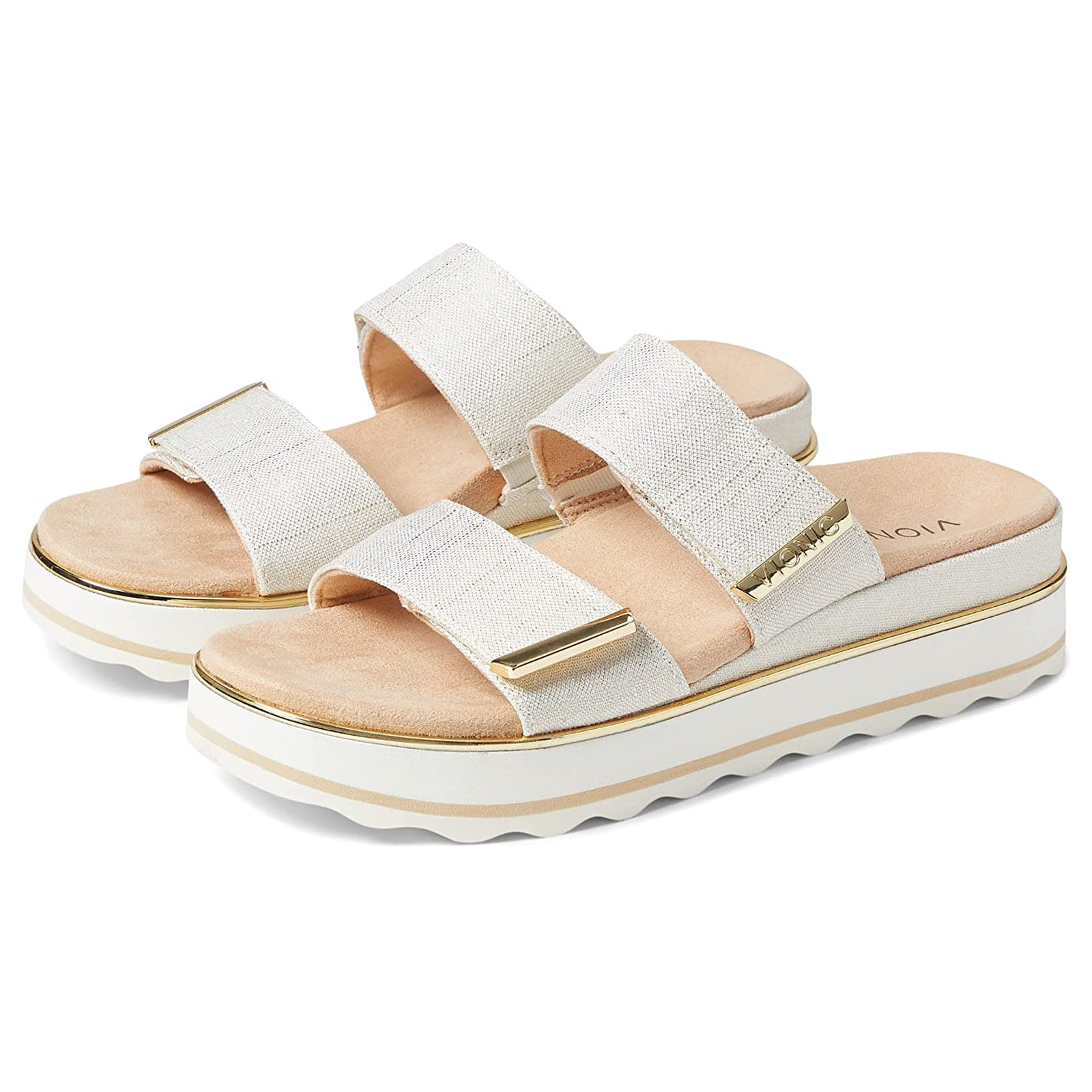 Vionic Brandie BRANDIE-MRMLW Textile Womens Sandals - Marshmallow - 40#color_marshmallow