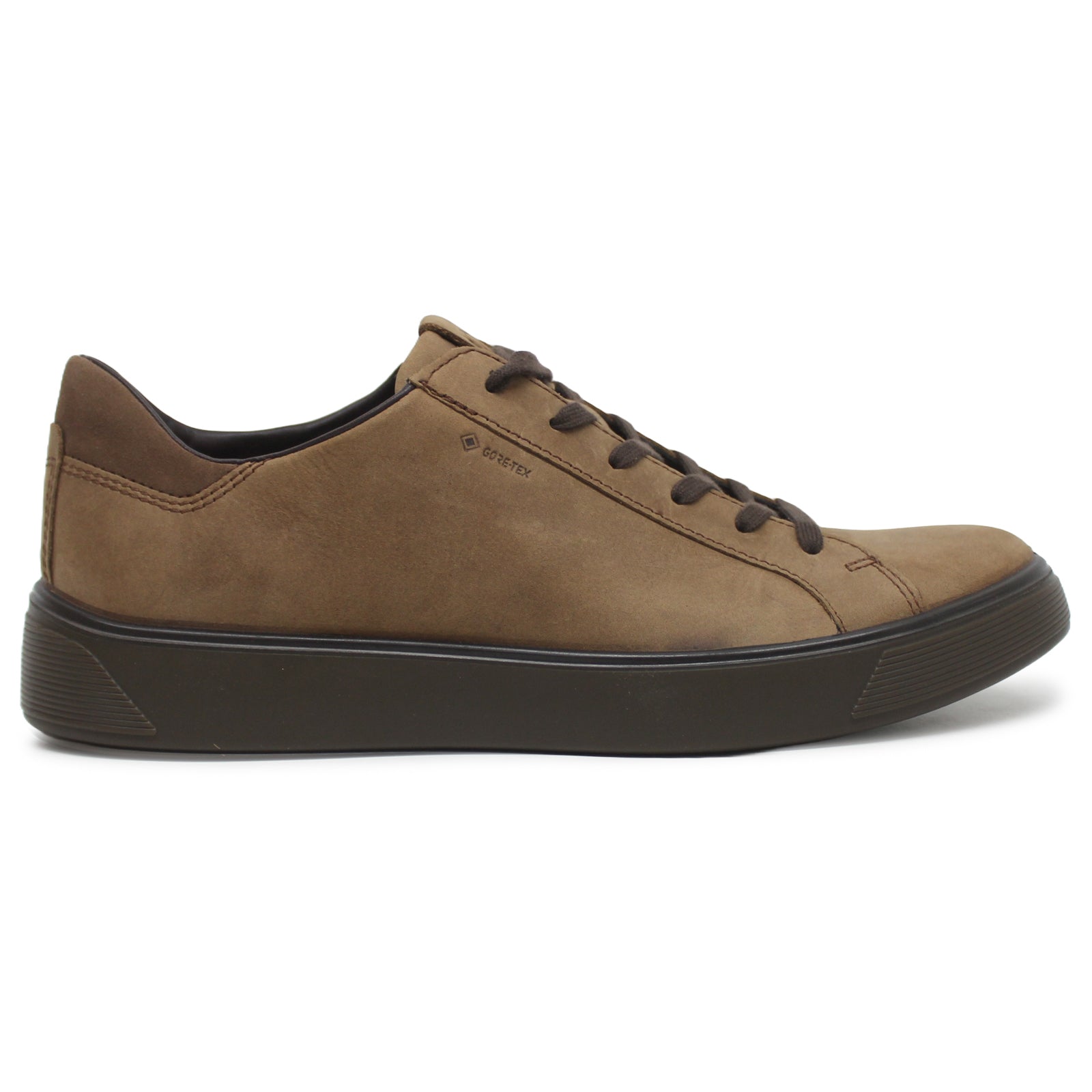 Ecco Street Tray 504574 Leather Mens Shoes#color_cocoa brown