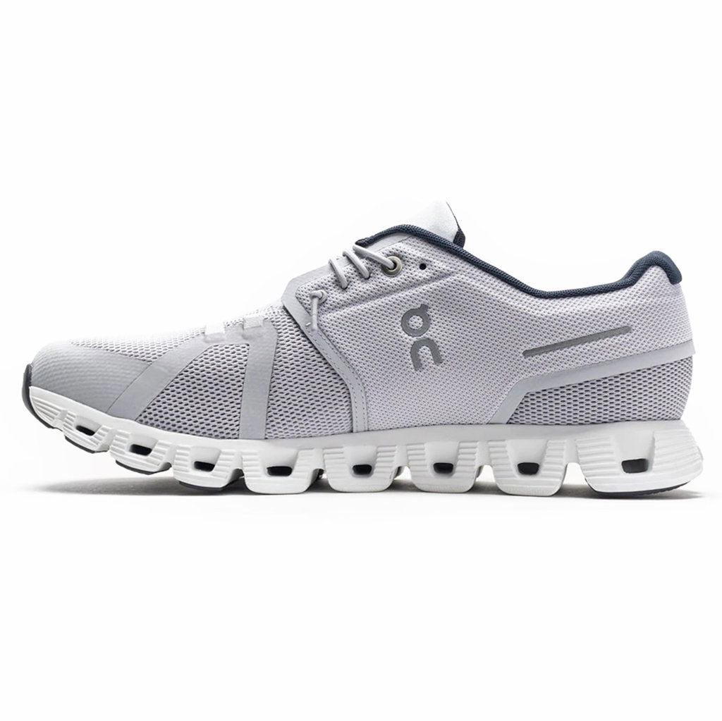 On Cloud 5 Textile Synthetic Mens Sneakers#color_glacier white