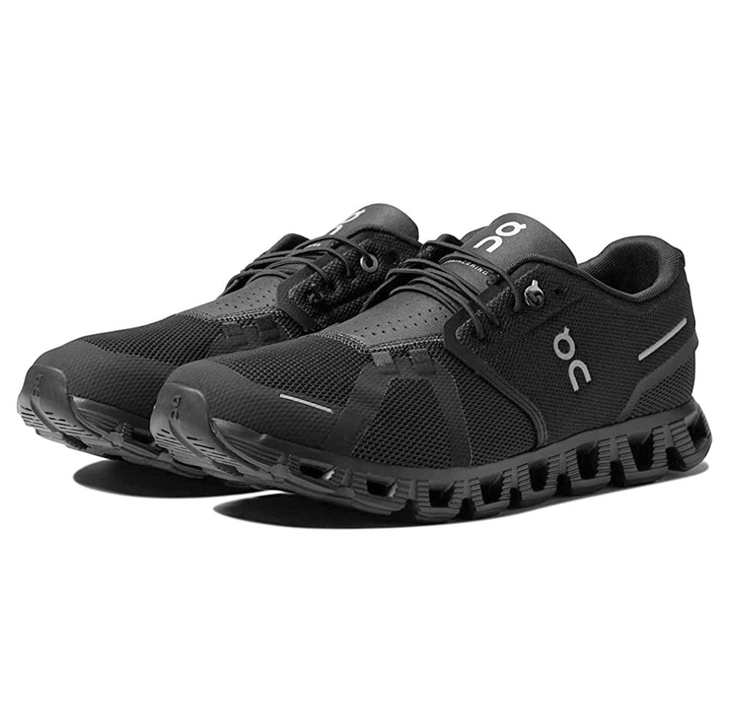 On Cloud 5 Textile Synthetic Mens Sneakers#color_all black