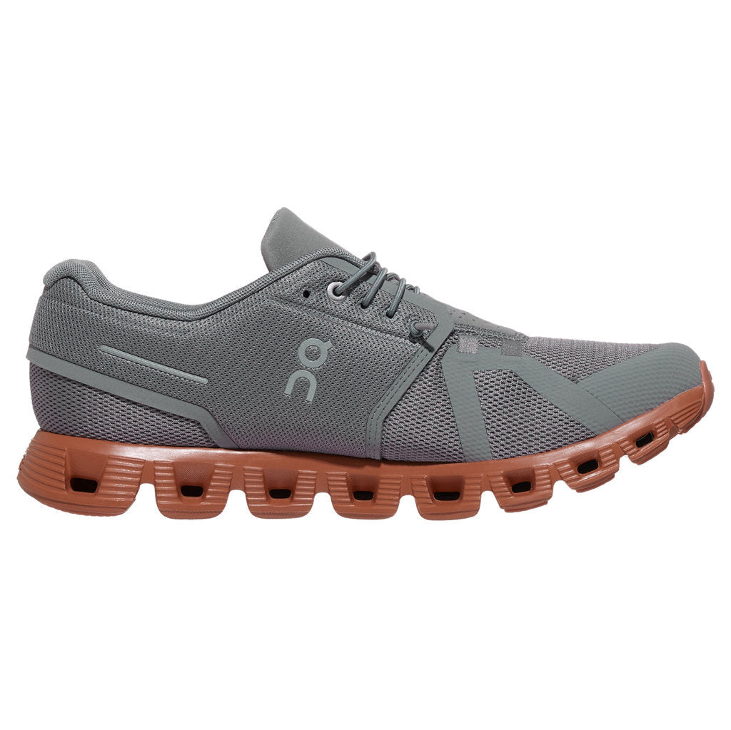 On Cloud 5 Textile Synthetic Mens Sneakers#color_zinc canyon