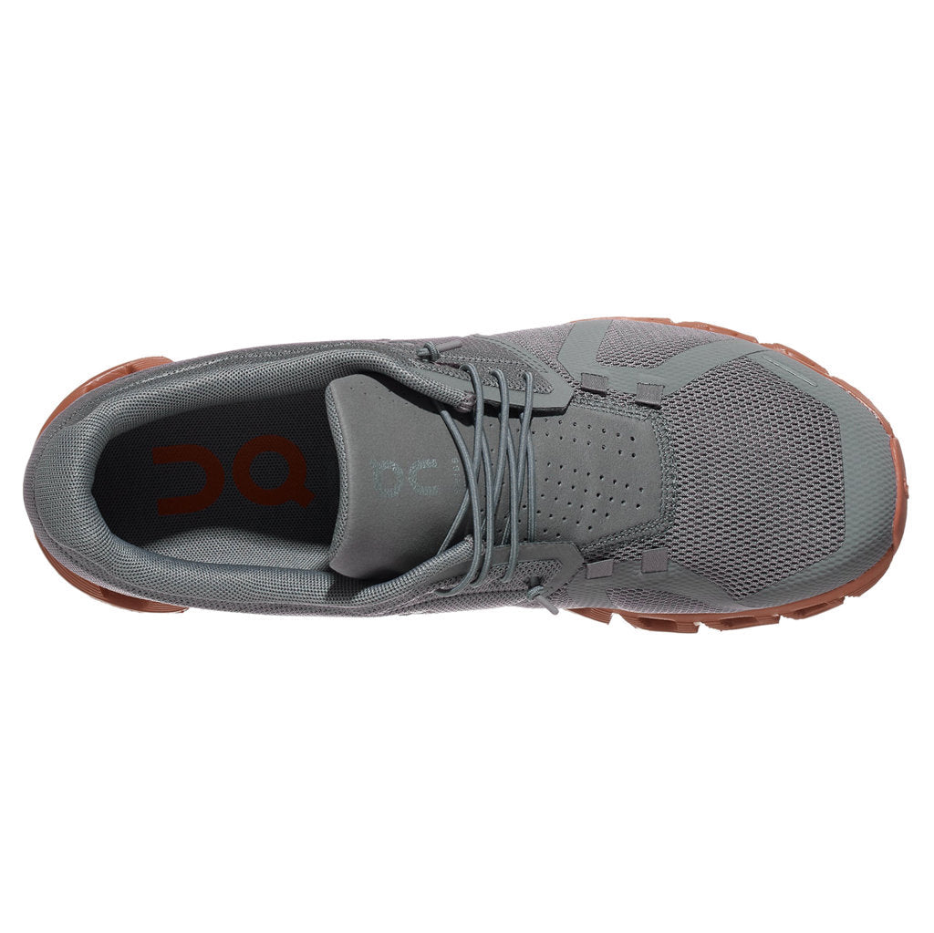 On Cloud 5 Textile Synthetic Mens Sneakers#color_zinc canyon