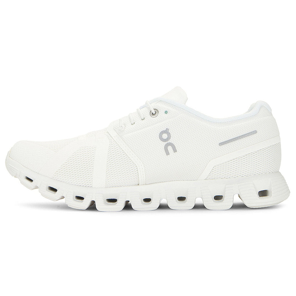 On Cloud 5 Textile Synthetic Mens Sneakers#color_undyed white white