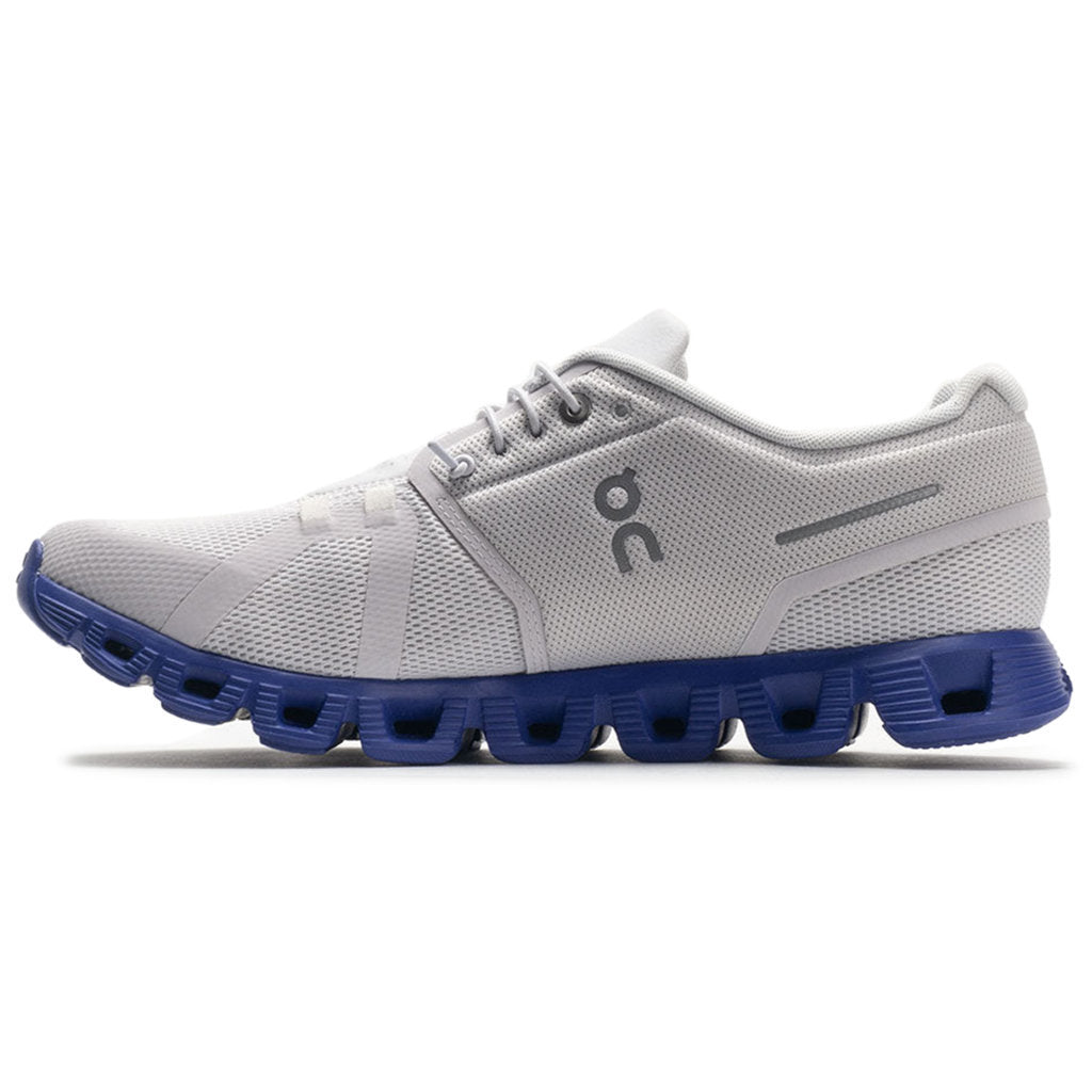 On Cloud 5 Textile Synthetic Mens Sneakers#color_frost indigo