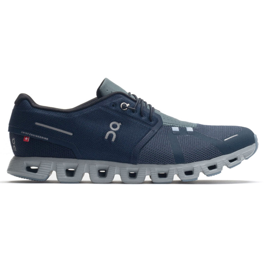 On Cloud 5 Textile Synthetic Mens Sneakers#color_midnight navy