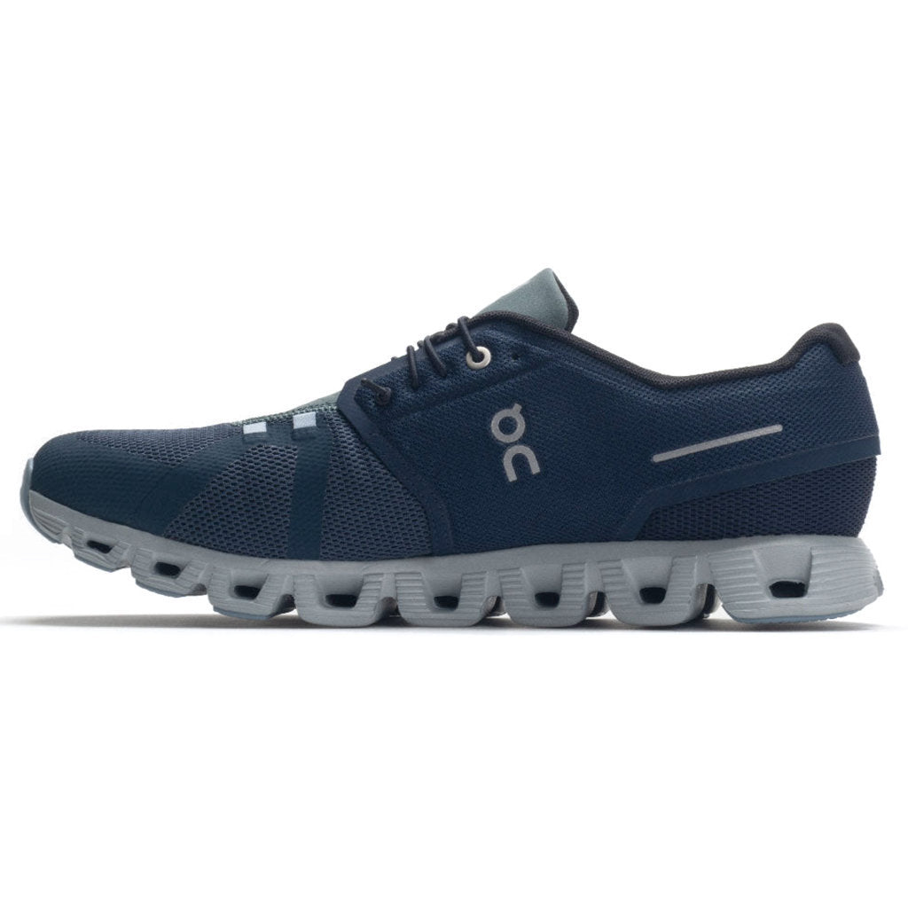 On Cloud 5 Textile Synthetic Mens Sneakers#color_midnight navy