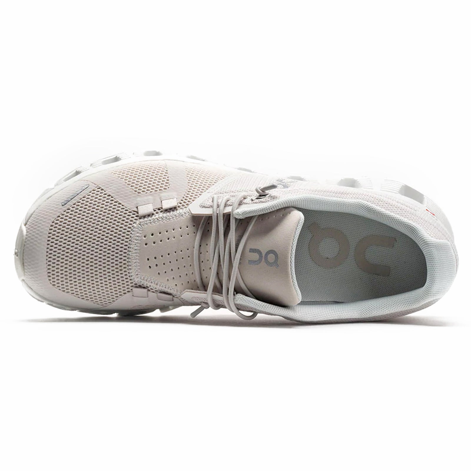 On Cloud 5 59-98773 Textile Synthetic Womens Trainers - Pearl White - 42.5#color_pearl white