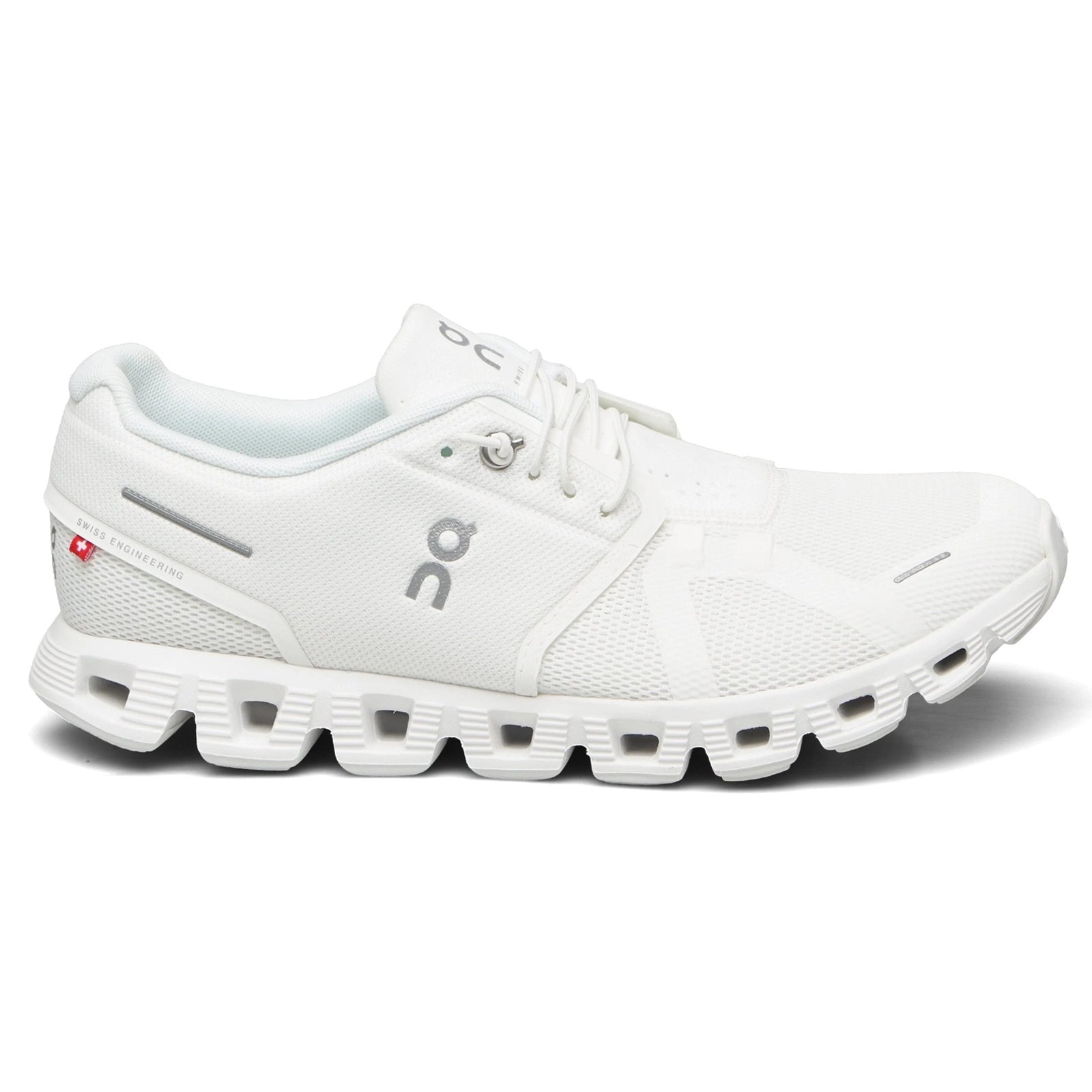 On Cloud 5  59-98373 Textile Synthetic Womens Trainers - Undyed White White - 42#color_undyed white white