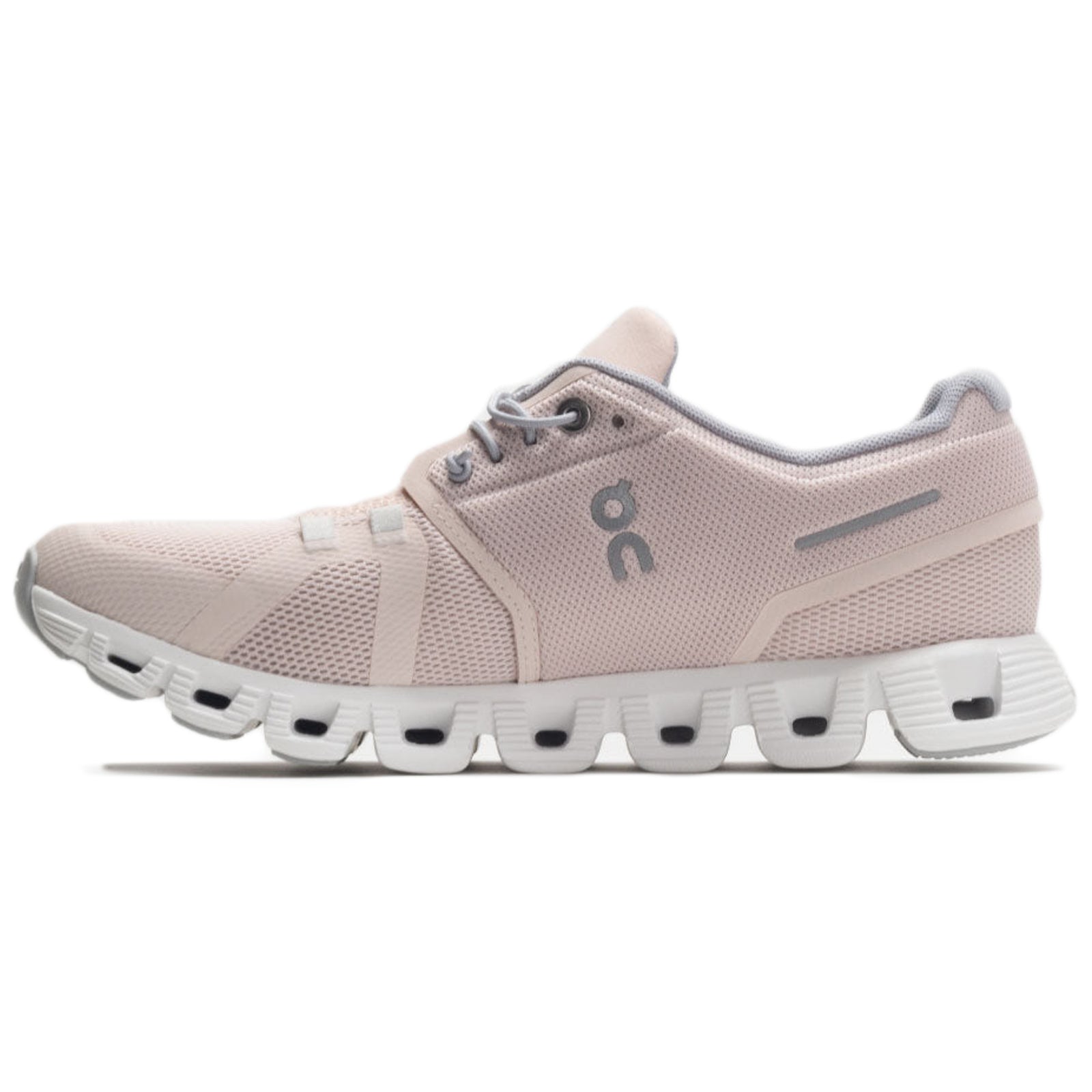 On Cloud 5 Synthetic Textile Womens Trainers#color_shell white