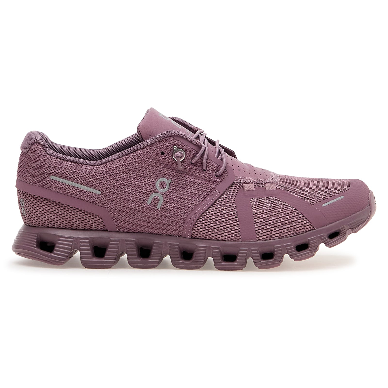 On Cloud 5 Synthetic Textile Women's Running Shoes#color_fig quartz