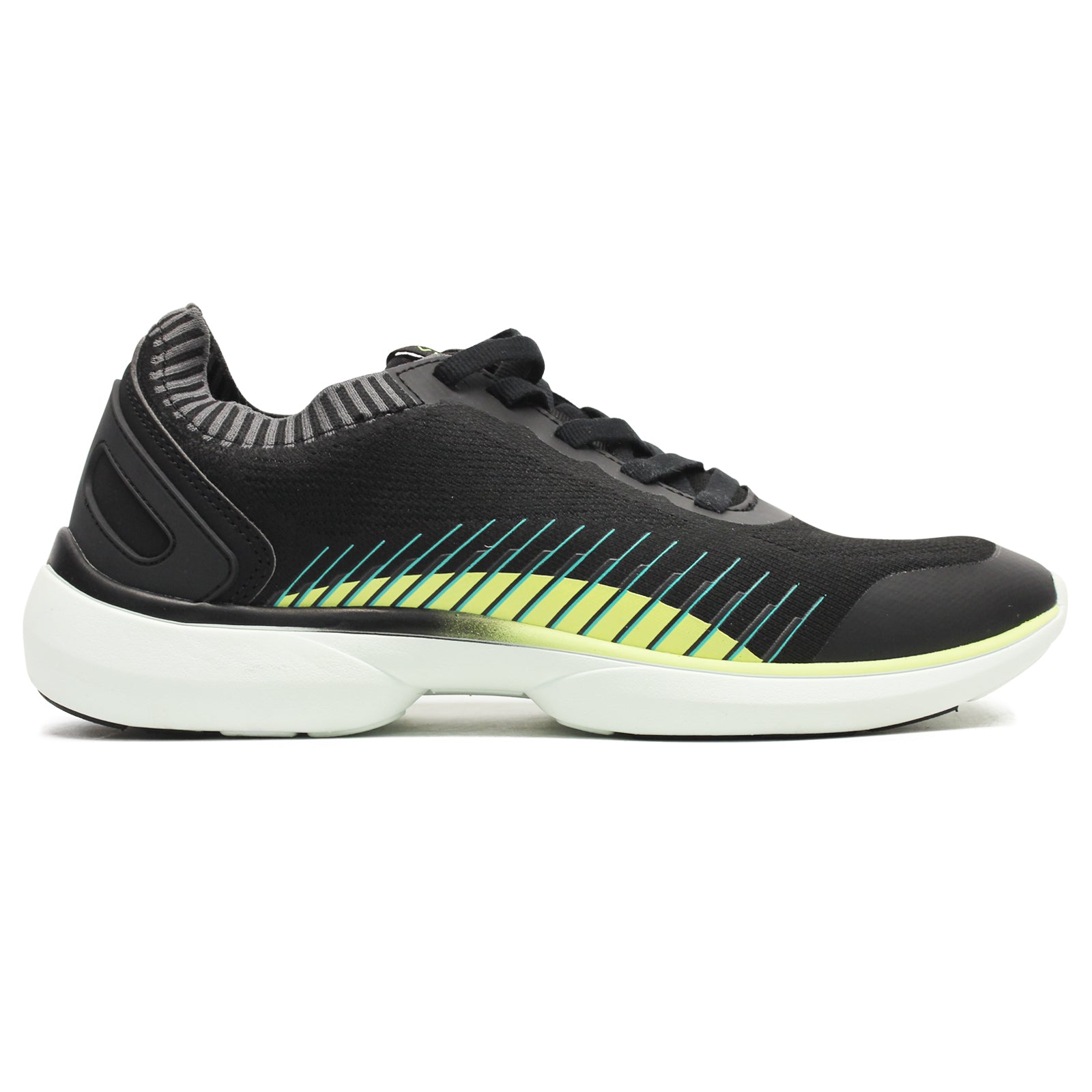 Vionic Embolden EMBOLDEN-BLK Synthetic Textile Womens Trainers - Black Pale Lime - 39#color_black pale lime